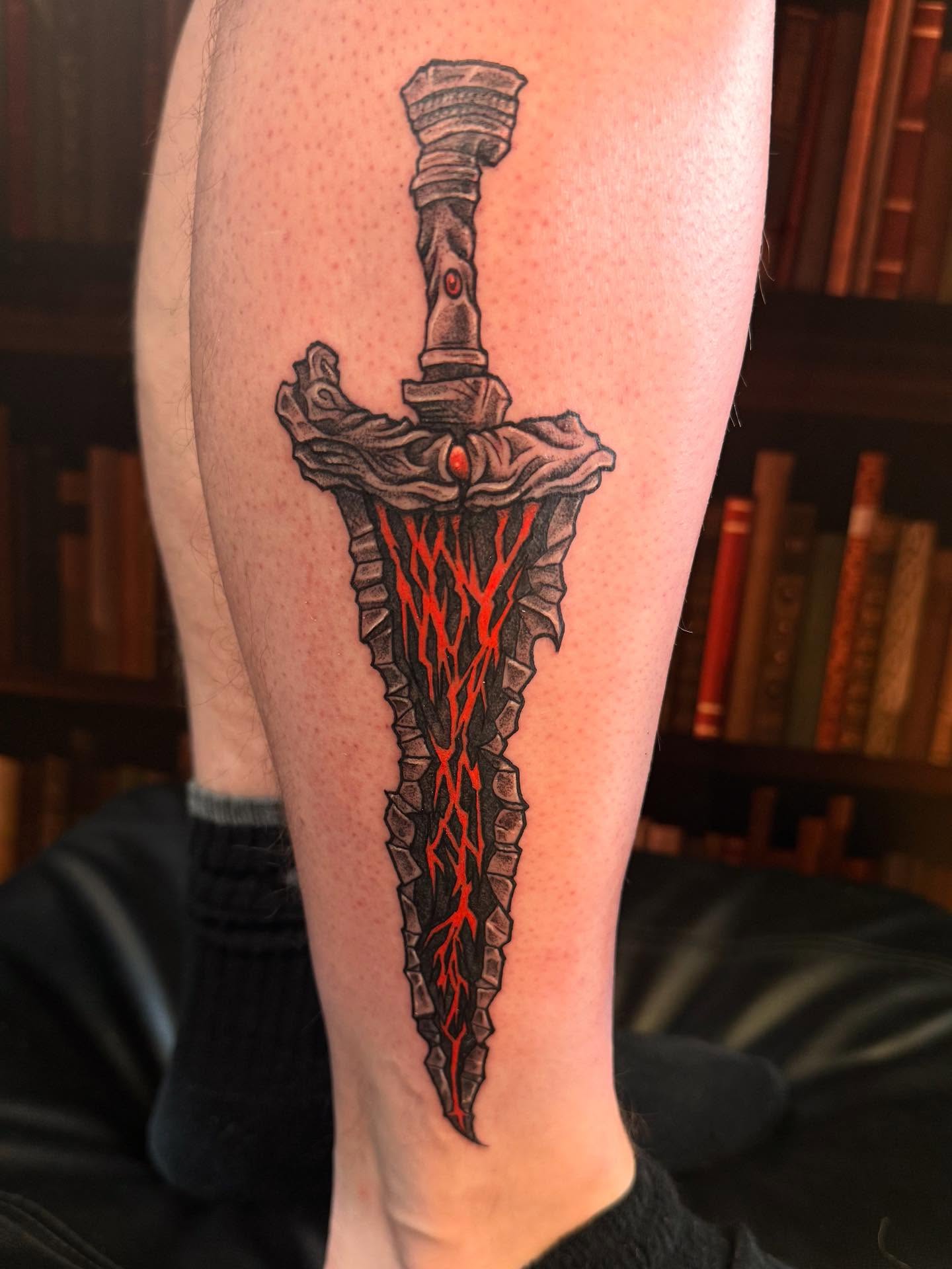 Tattoo by @bennwho_tattoo — black_and_grey