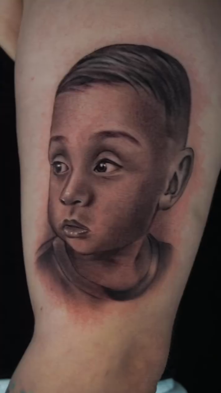 Tattoo by @stainlessneedle — realism, black_and_grey