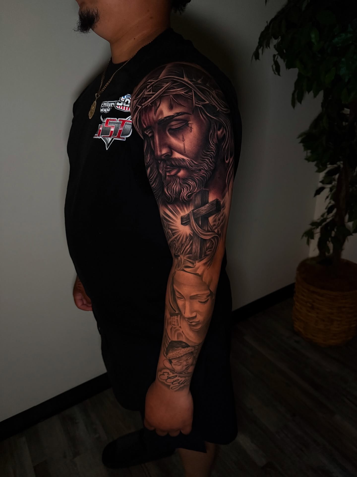 Tattoo by @aaron.tattoos — realism, dark_realism