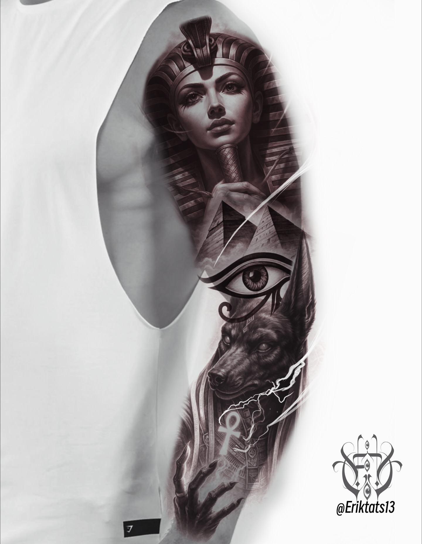 Tattoo by @eriktats13 — black_and_grey, realism