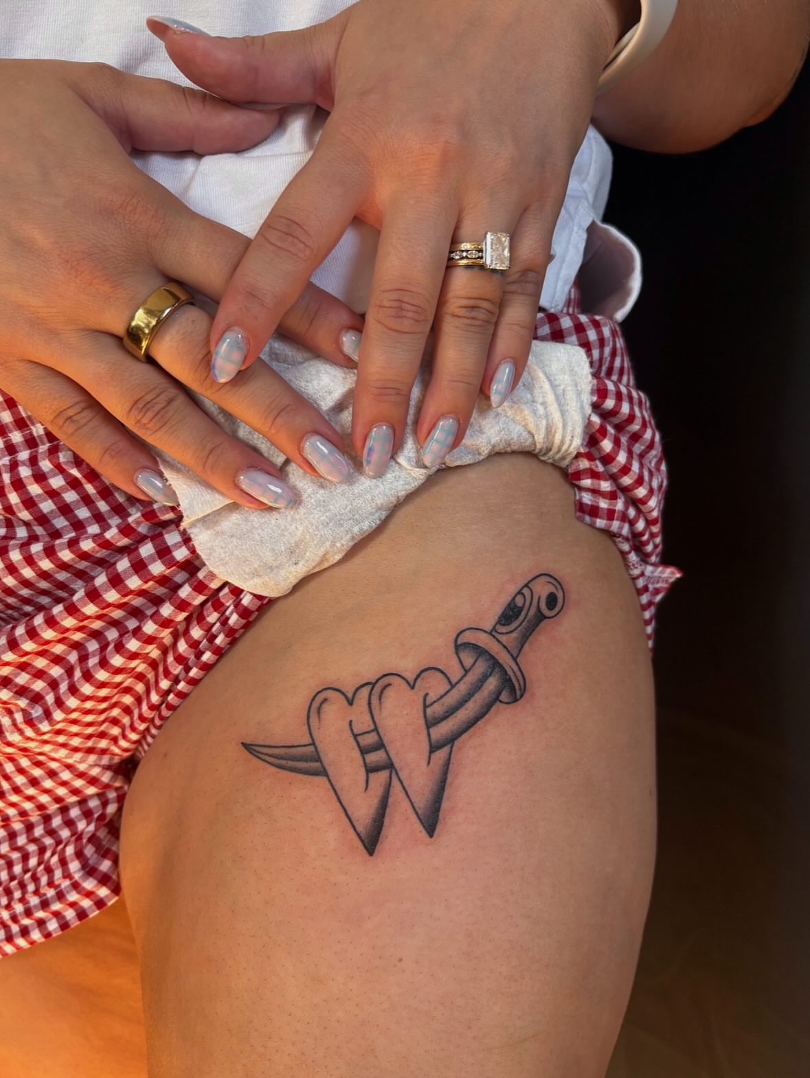 Tattoo by @pembrlily — black_and_grey