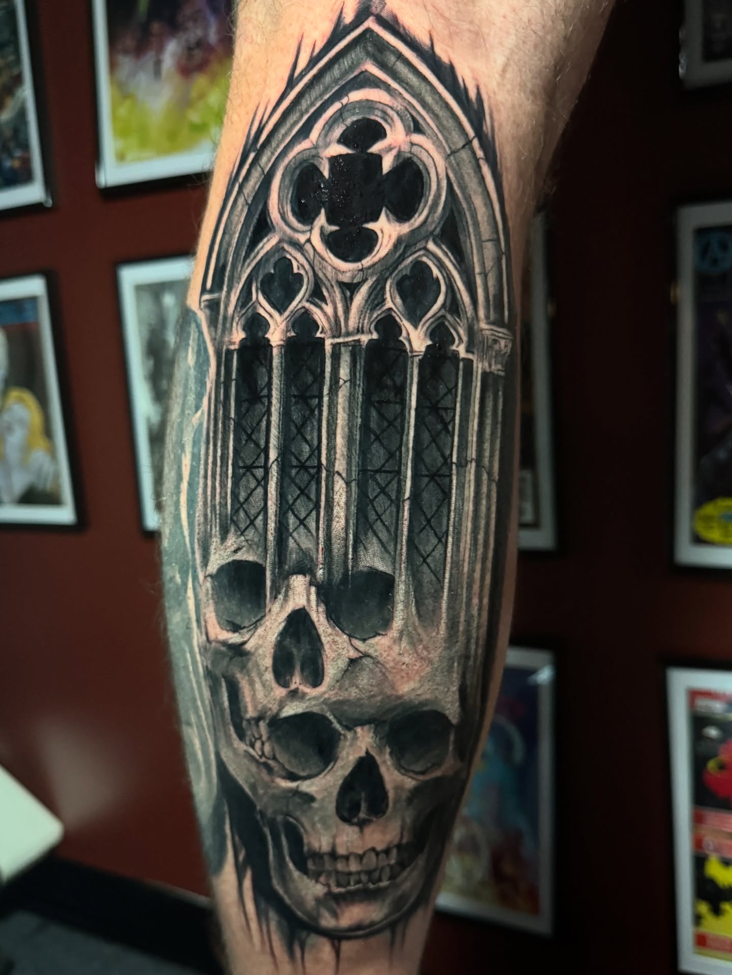 Tattoo by @garrettrautio โ black_and_grey, realism