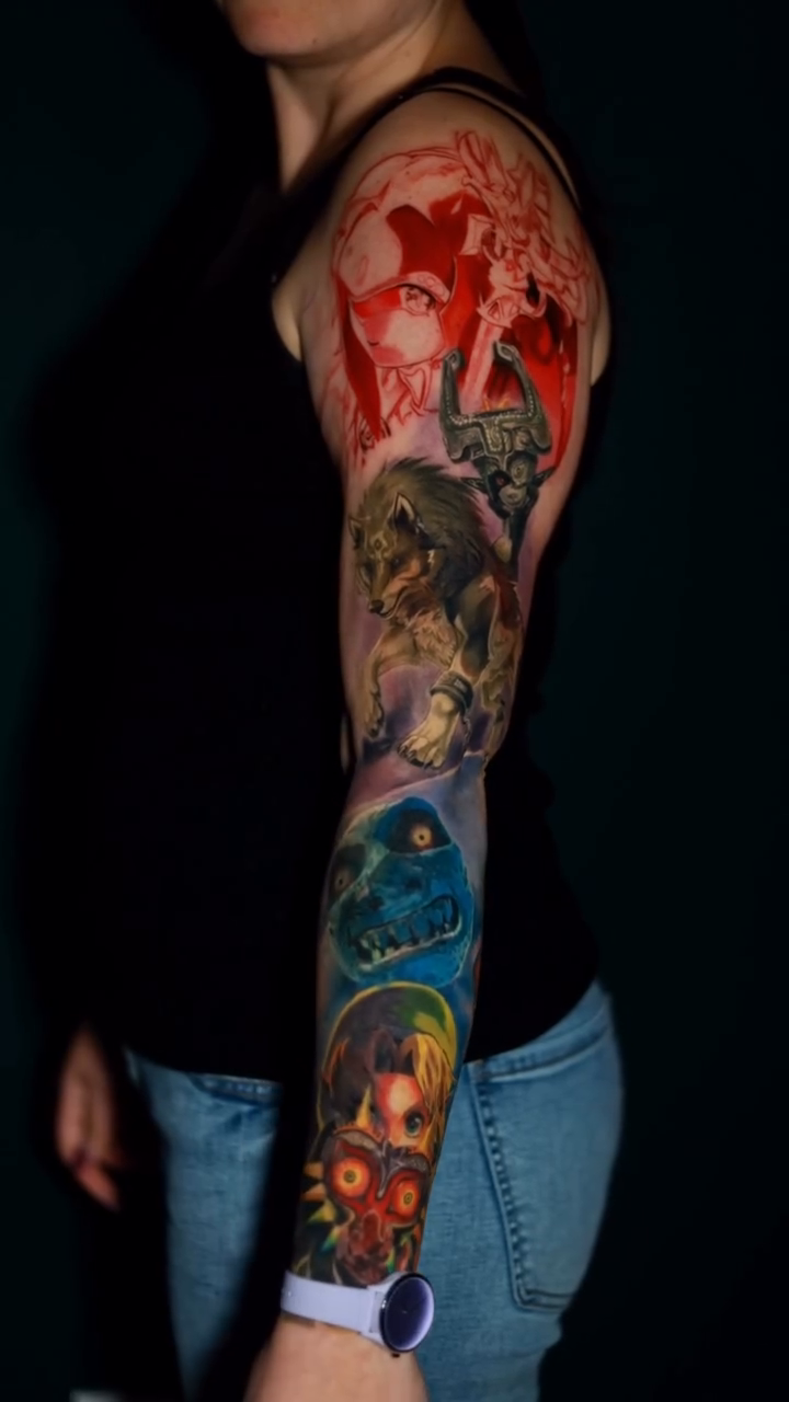 Tattoo by @pigmentpirate — japanese_irezumi, trash_polka