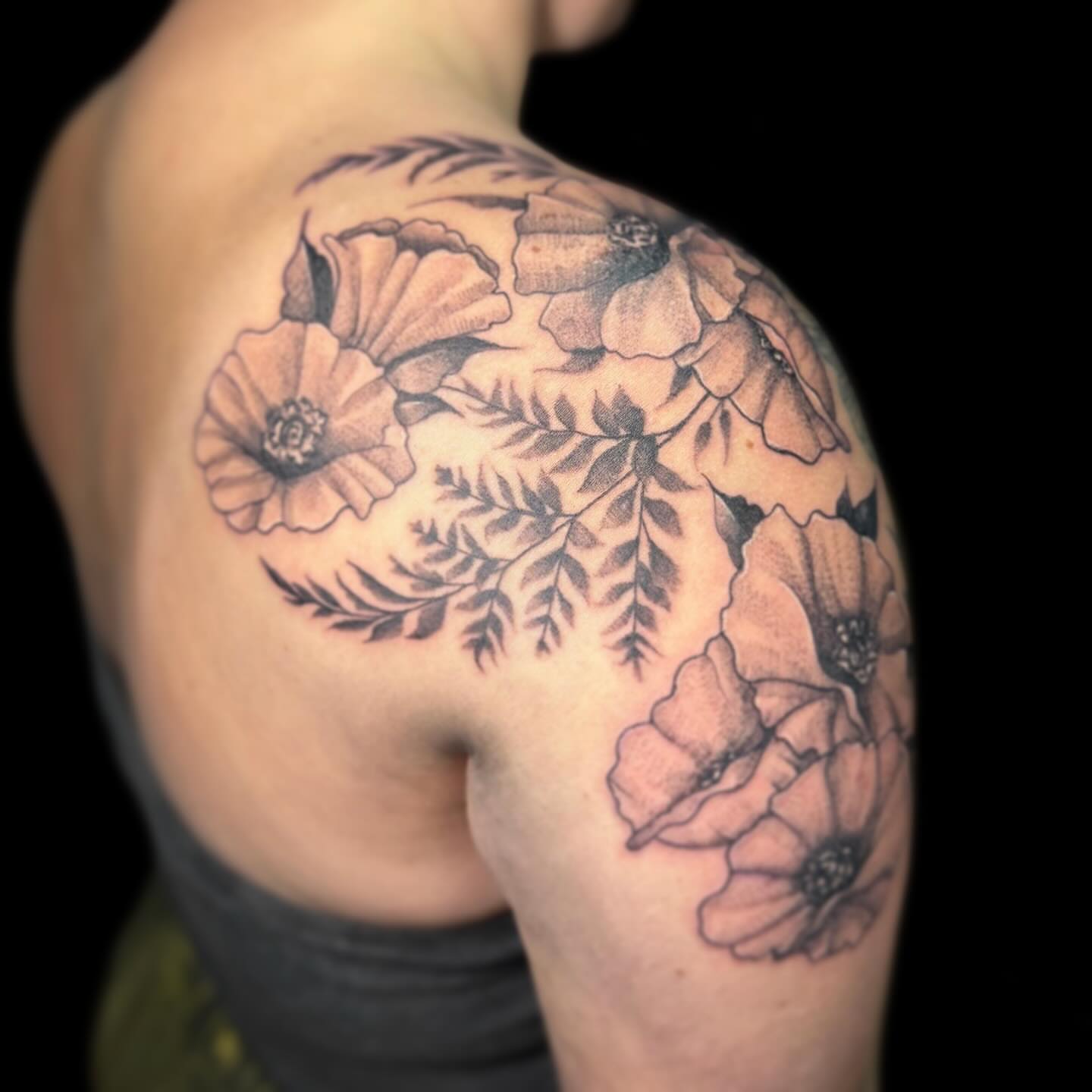 Tattoo by @theinkedfrog — black_and_grey
