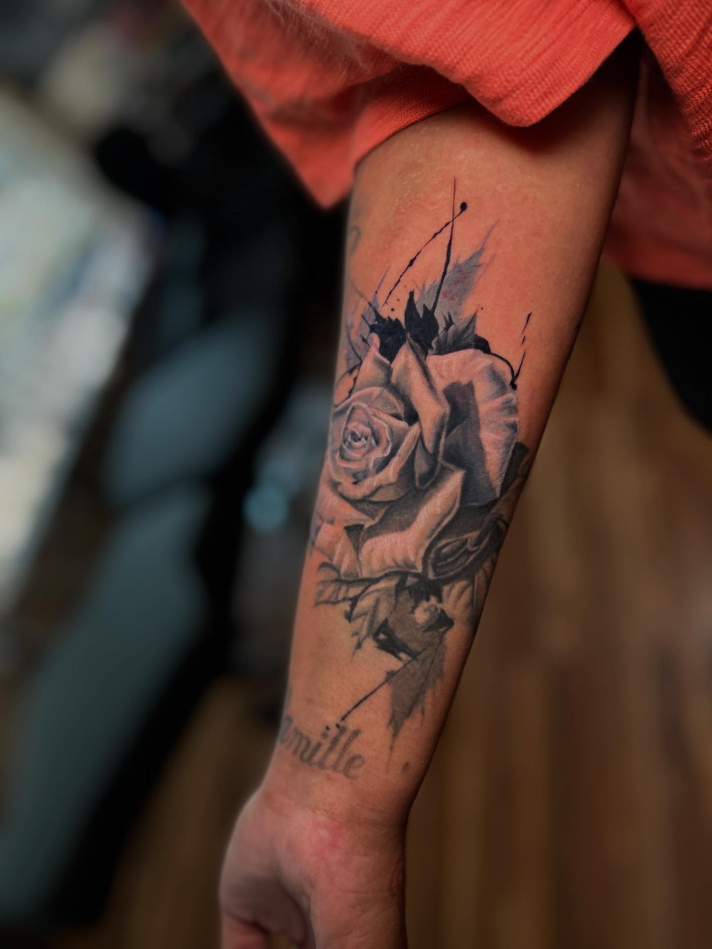 Tattoo by @killianursu — black_and_grey, realism