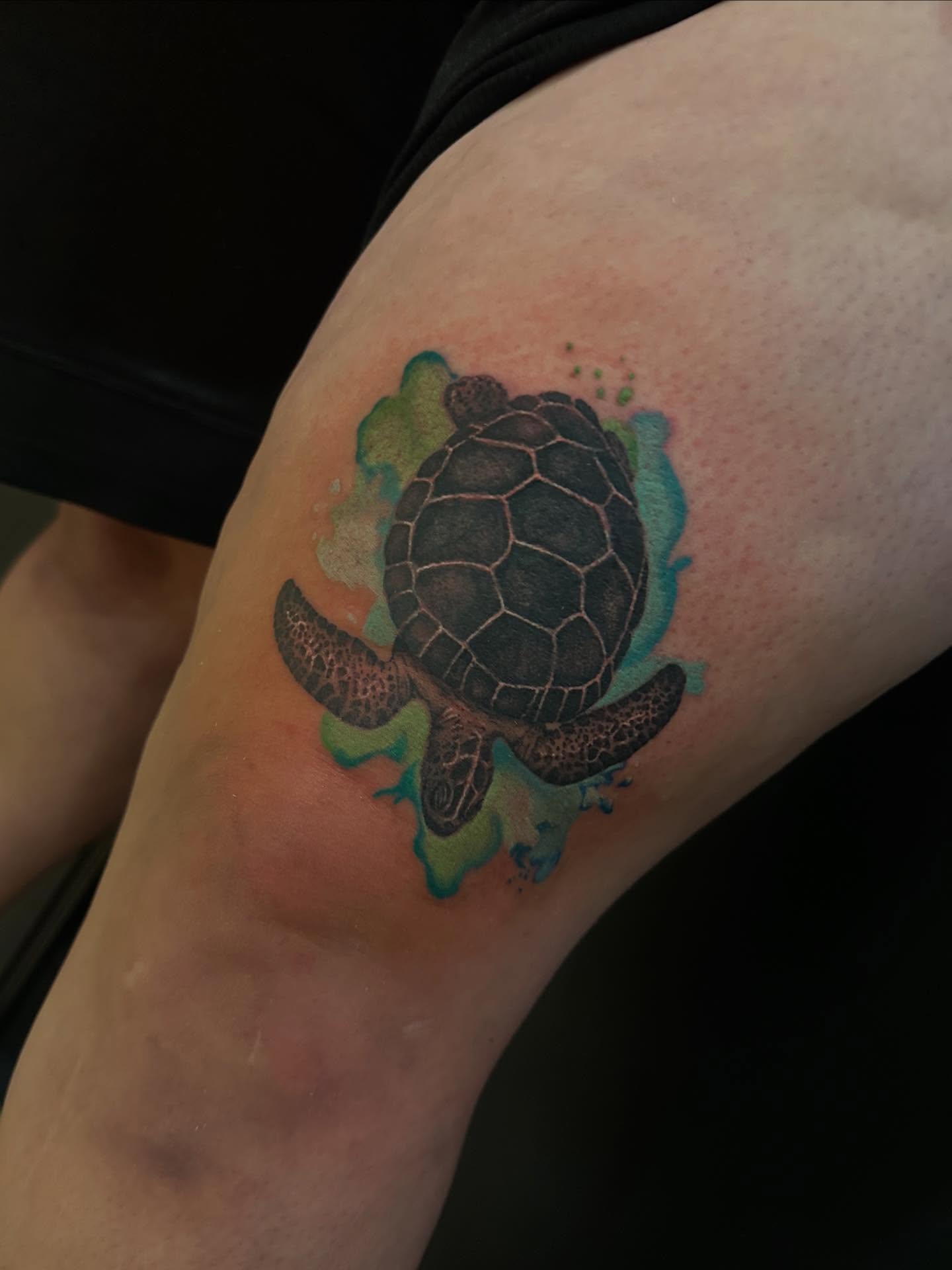 Tattoo by @wattsy.tattoos — watercolor