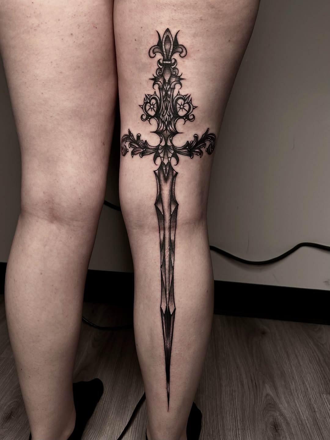 Tattoo by @monarch.tattoos — blackwork, ornamental