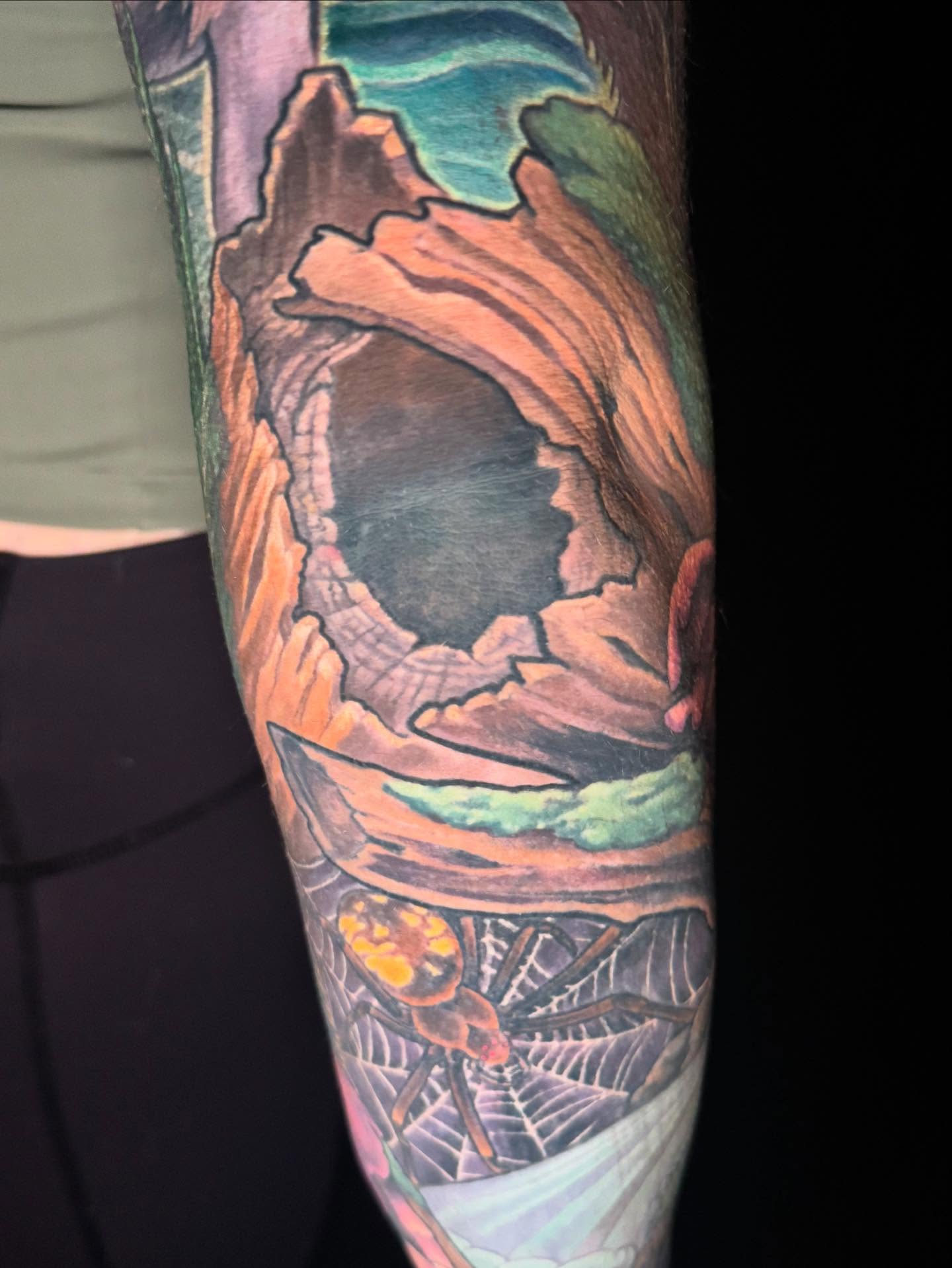 Tattoo by @joeskram — realism, dotwork