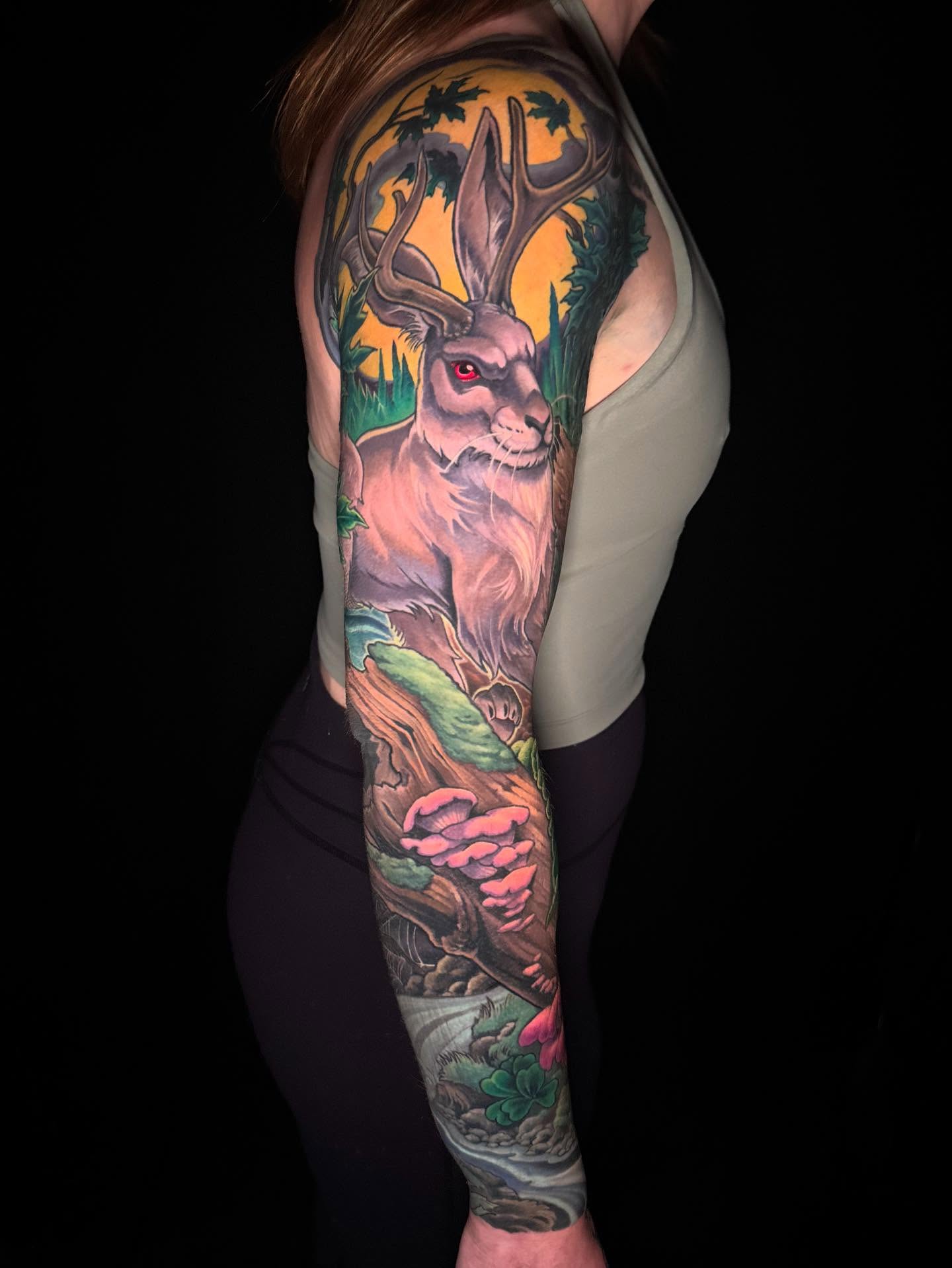 Tattoo by @joeskram — realism, dotwork