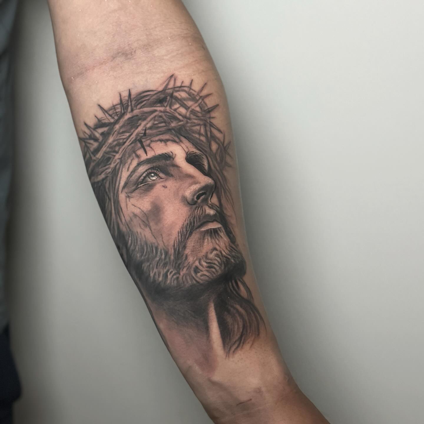 Tattoo by @gemmatattoooficiall — realism, black_and_grey