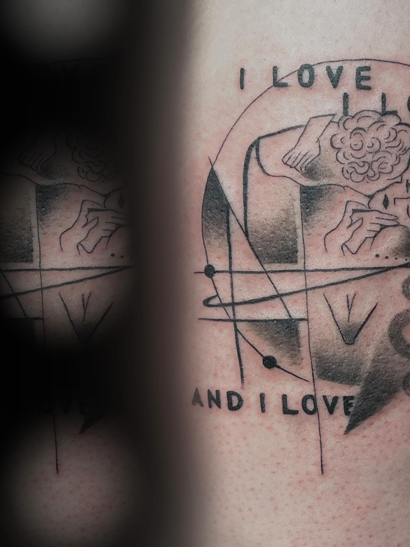 Tattoo by @bloodnfate — geometric