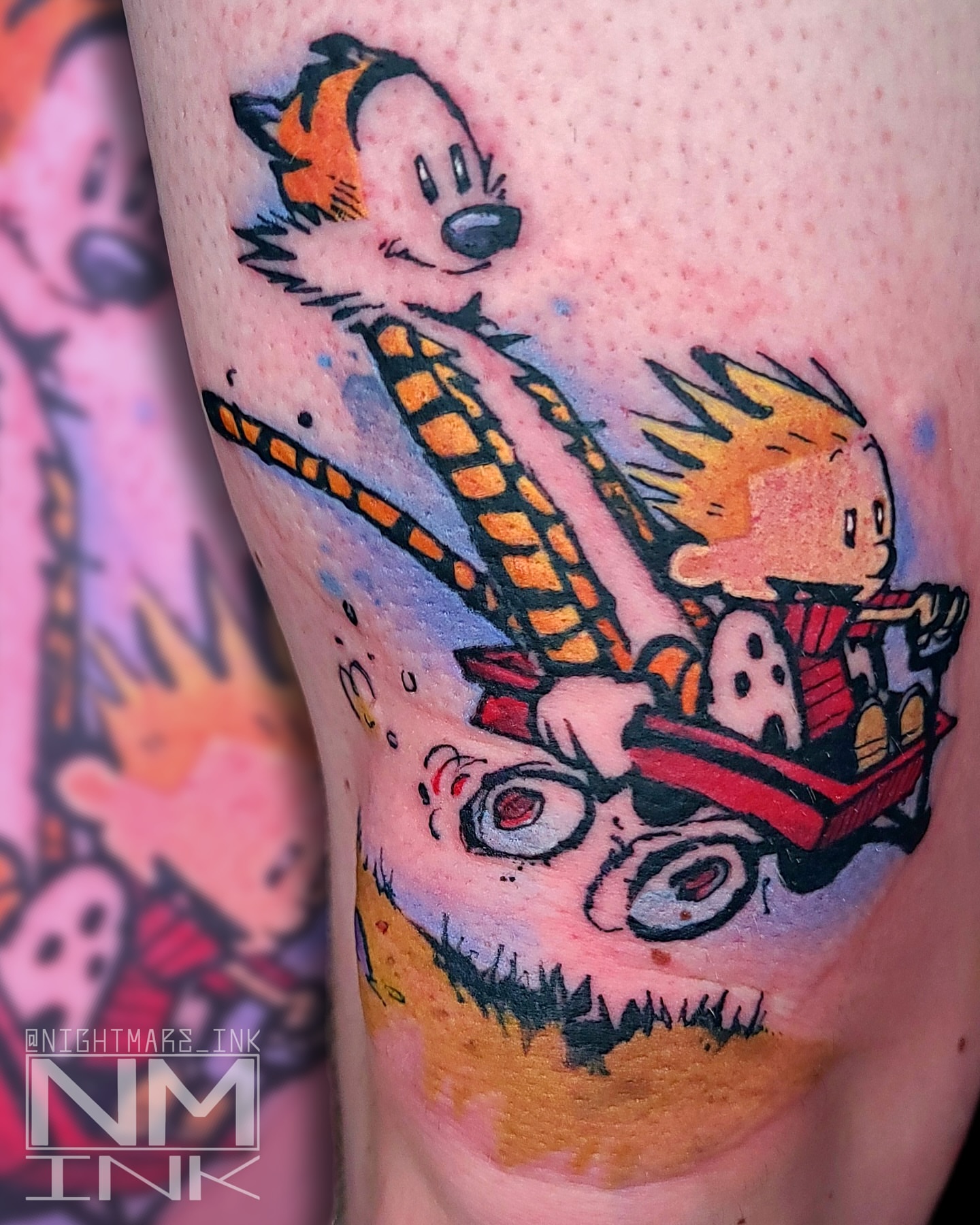 Tattoo by @nightmare_ink — dotwork, illustrative