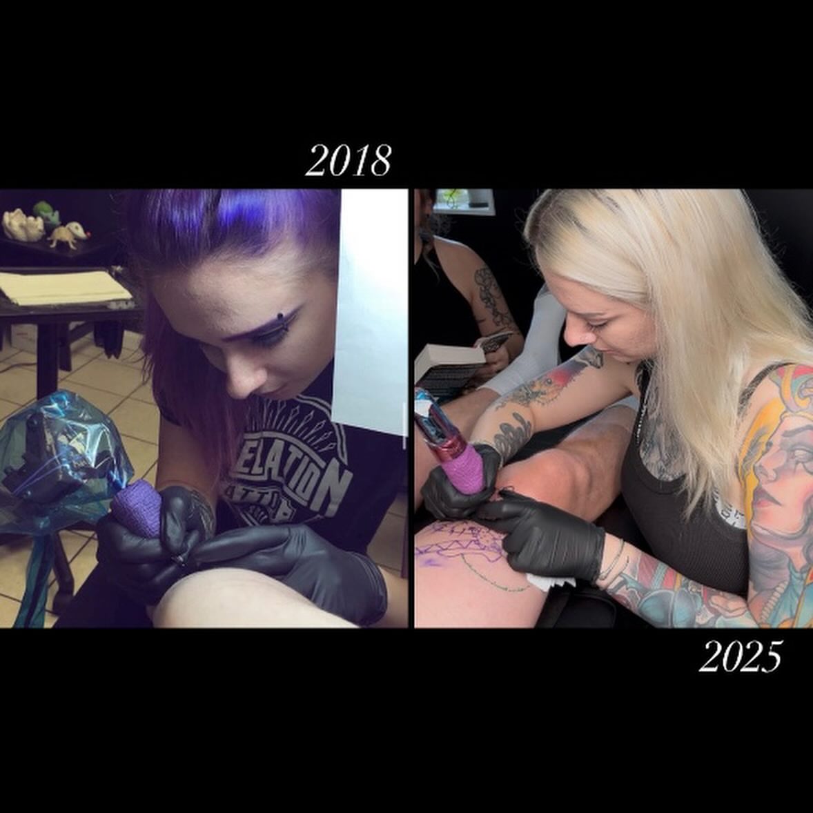 Tattoo artist American traditional tattoo on the upper arm by Hannah Casadonti