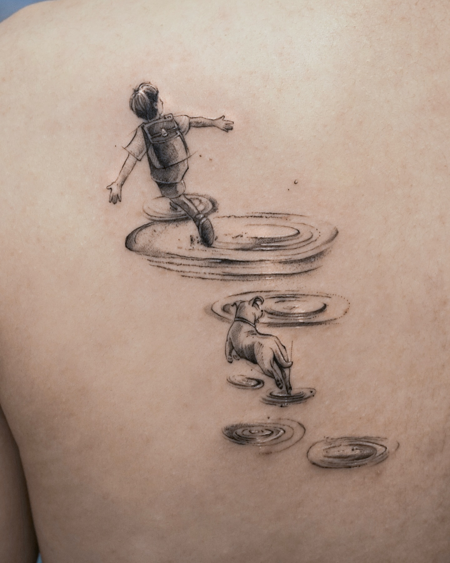 Tattoo by @maru.tattooist — black_and_grey, realism