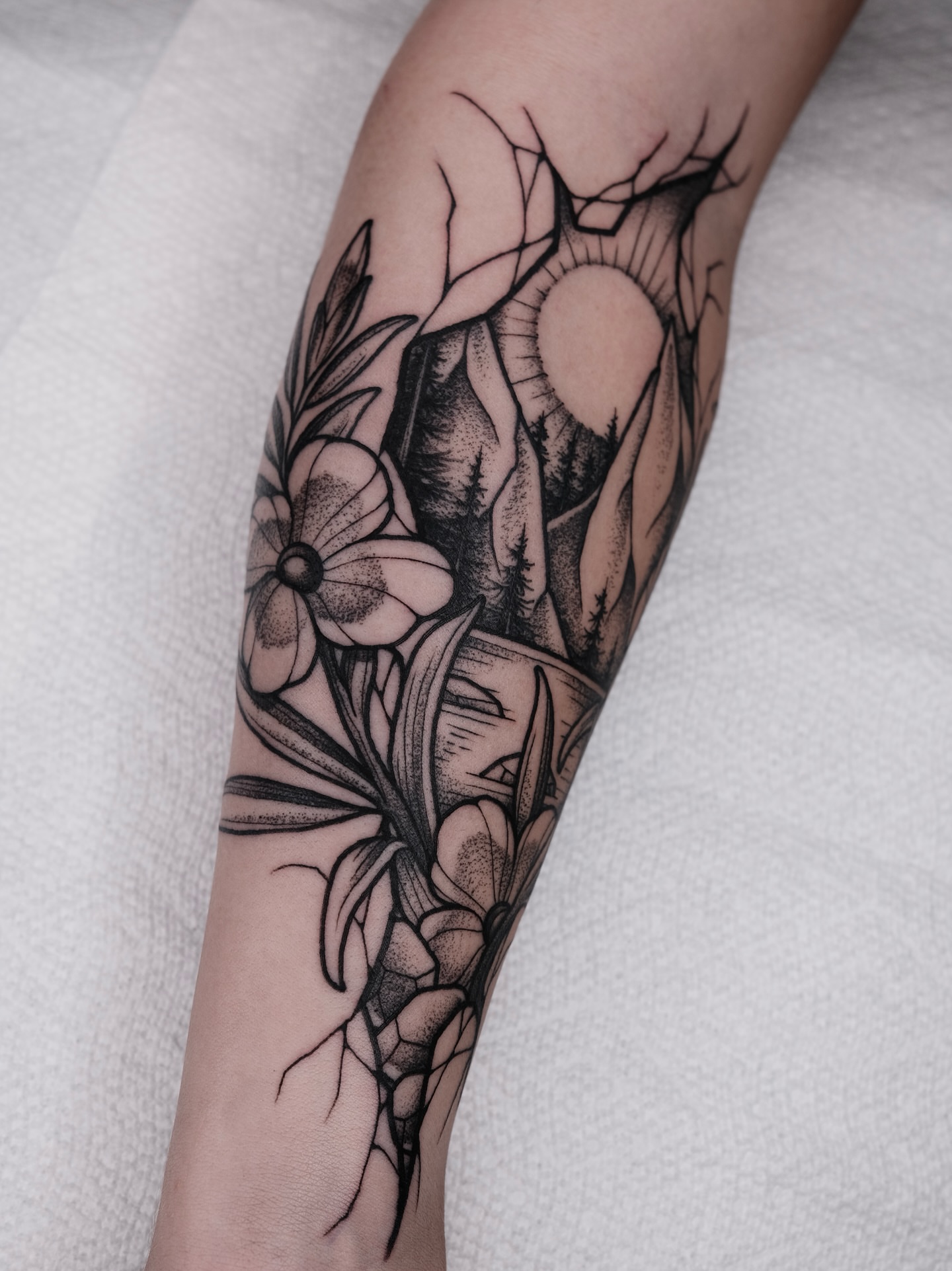 Tattoo by @kylepatricktattoo — black_and_grey, realism