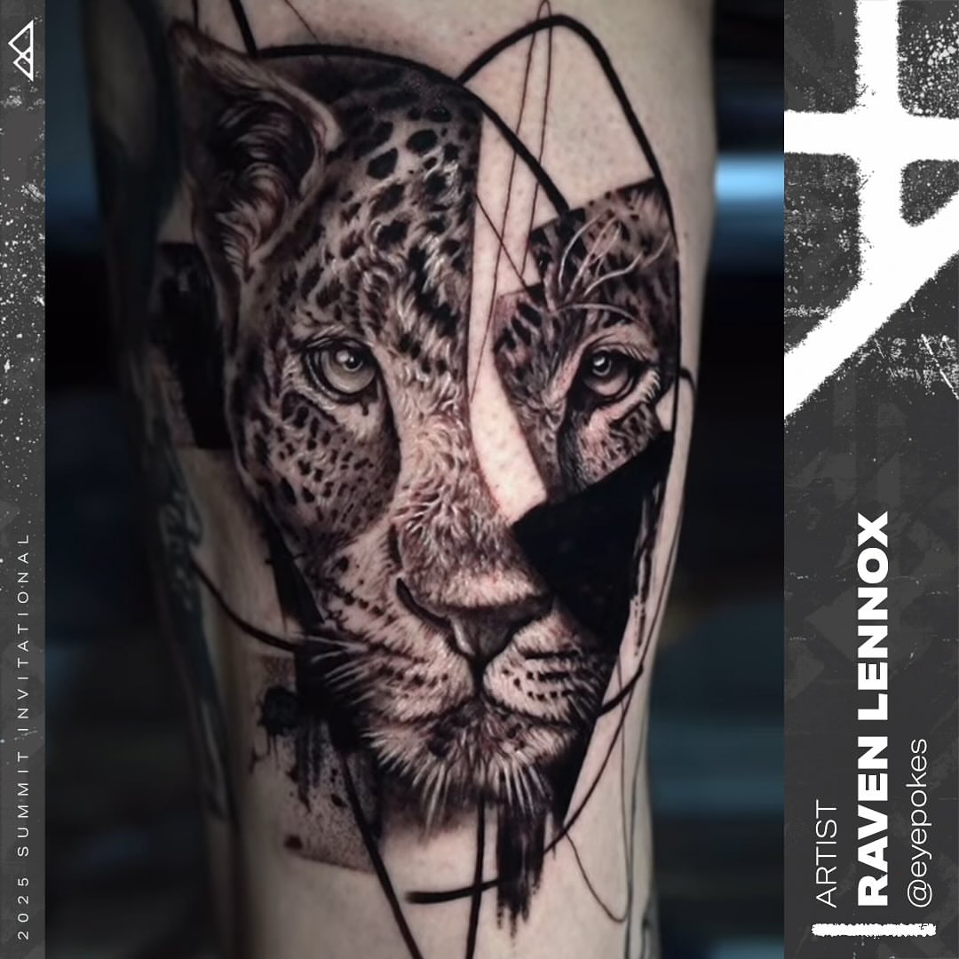 Snow leopard realism tattoo on the forearm by ❖ Raven Lennox ❖