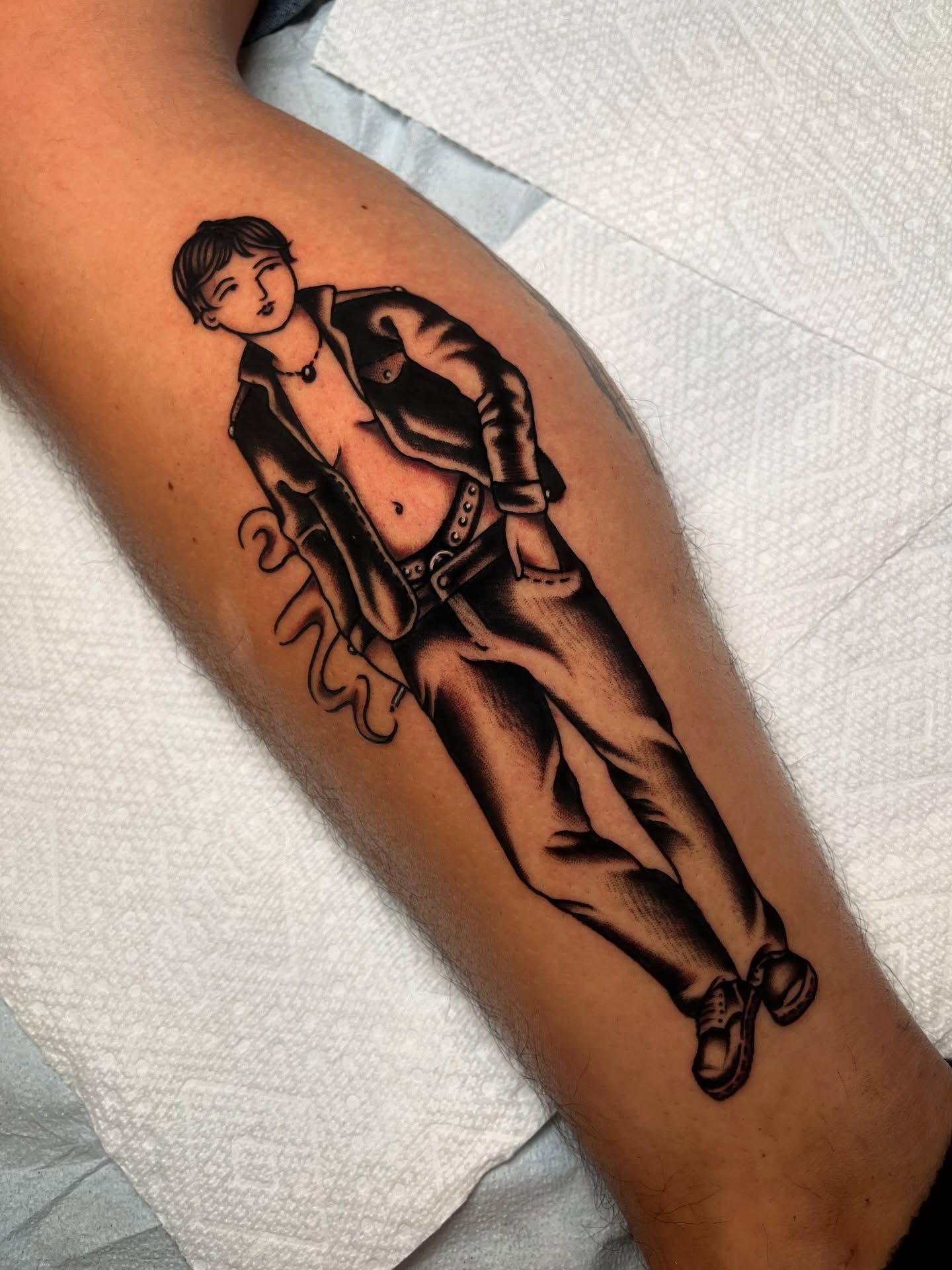 Tattoo by @katierosetattoos — black_and_grey