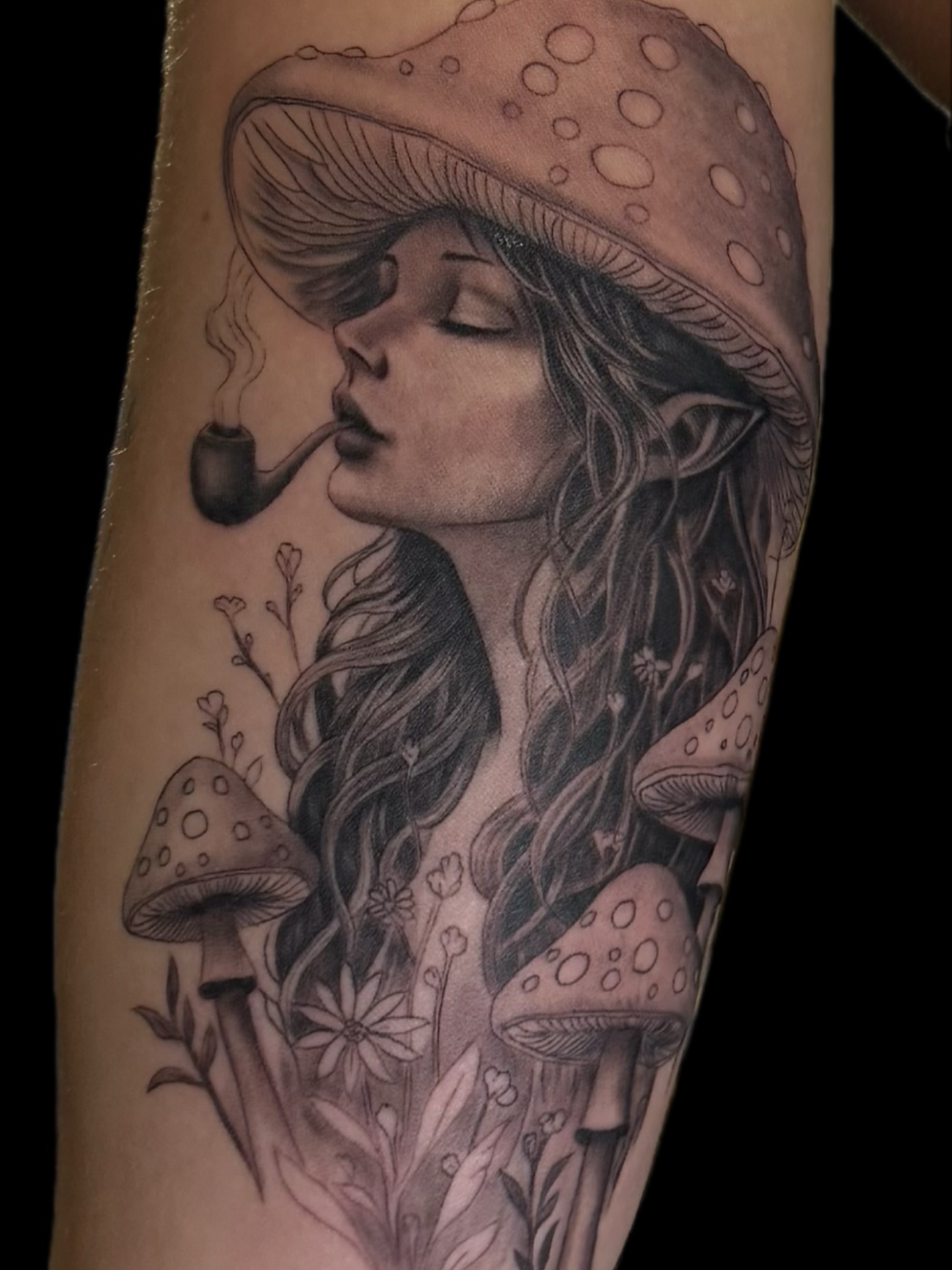 Tattoo by @weaponized_onion — black_and_grey, realism