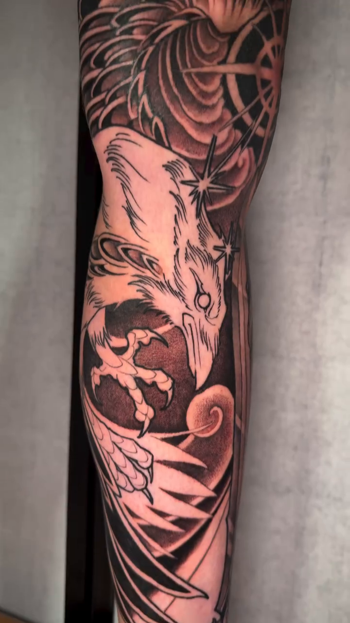 Tattoo by @rog_kelly — japanese_irezumi, black_and_grey