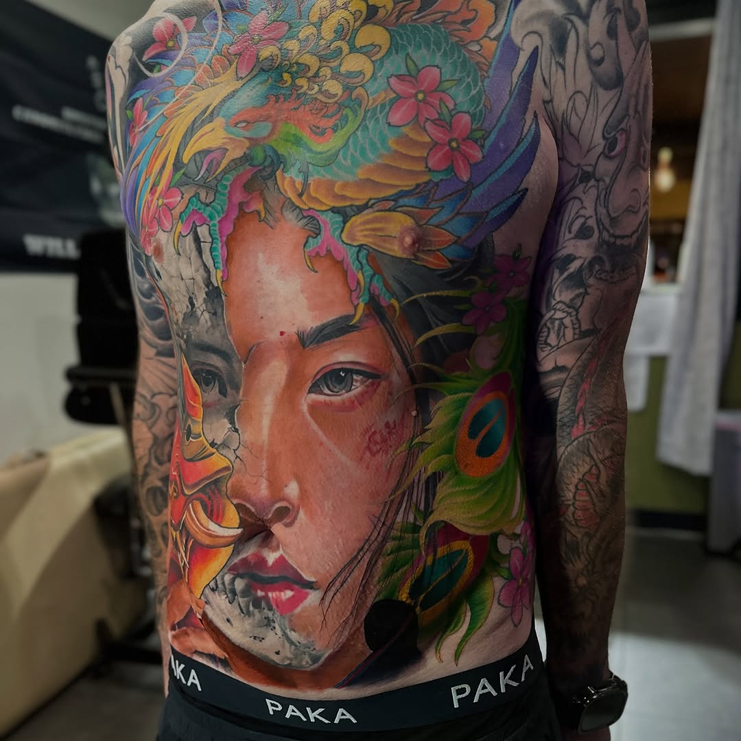 Tattoo by @vudoo_tattoo — realism, japanese_irezumi