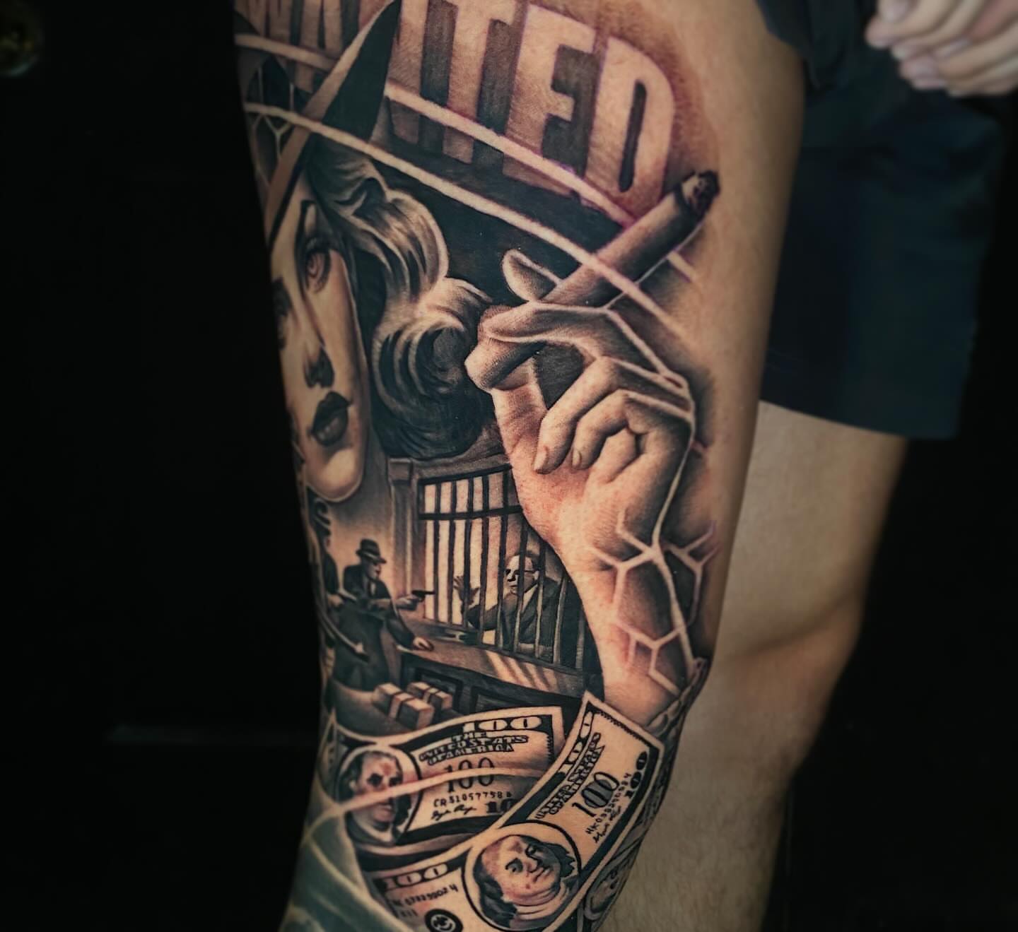 Tattoo by @ink2flesh — realism, black_and_grey