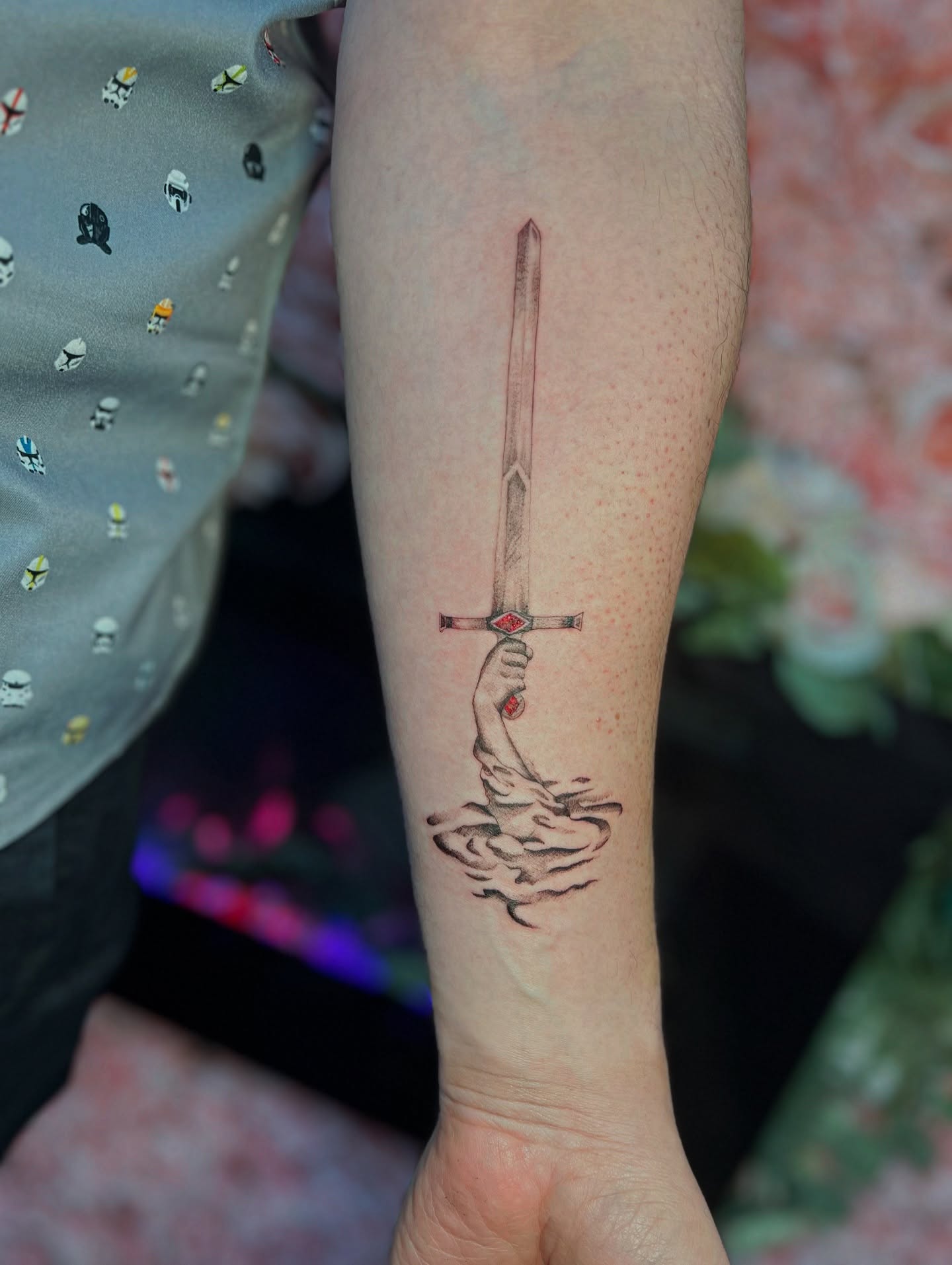 SwordζεΊ realism tattoo on the forearm by π±π½πππΎπ