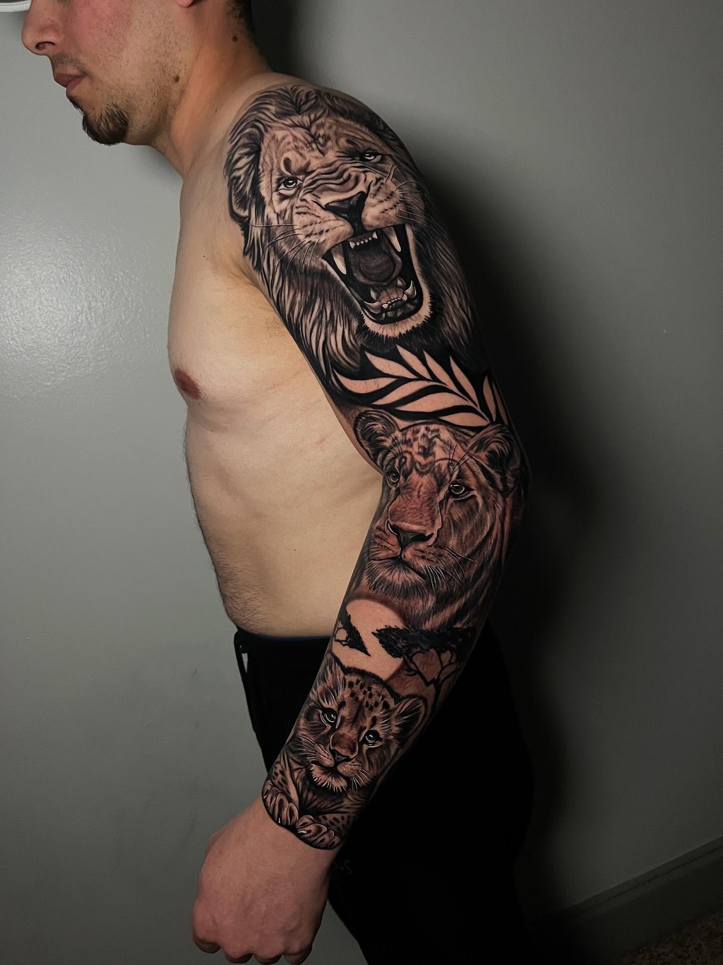 Tattoo by @gemmatattoooficiall — realism, black_and_grey