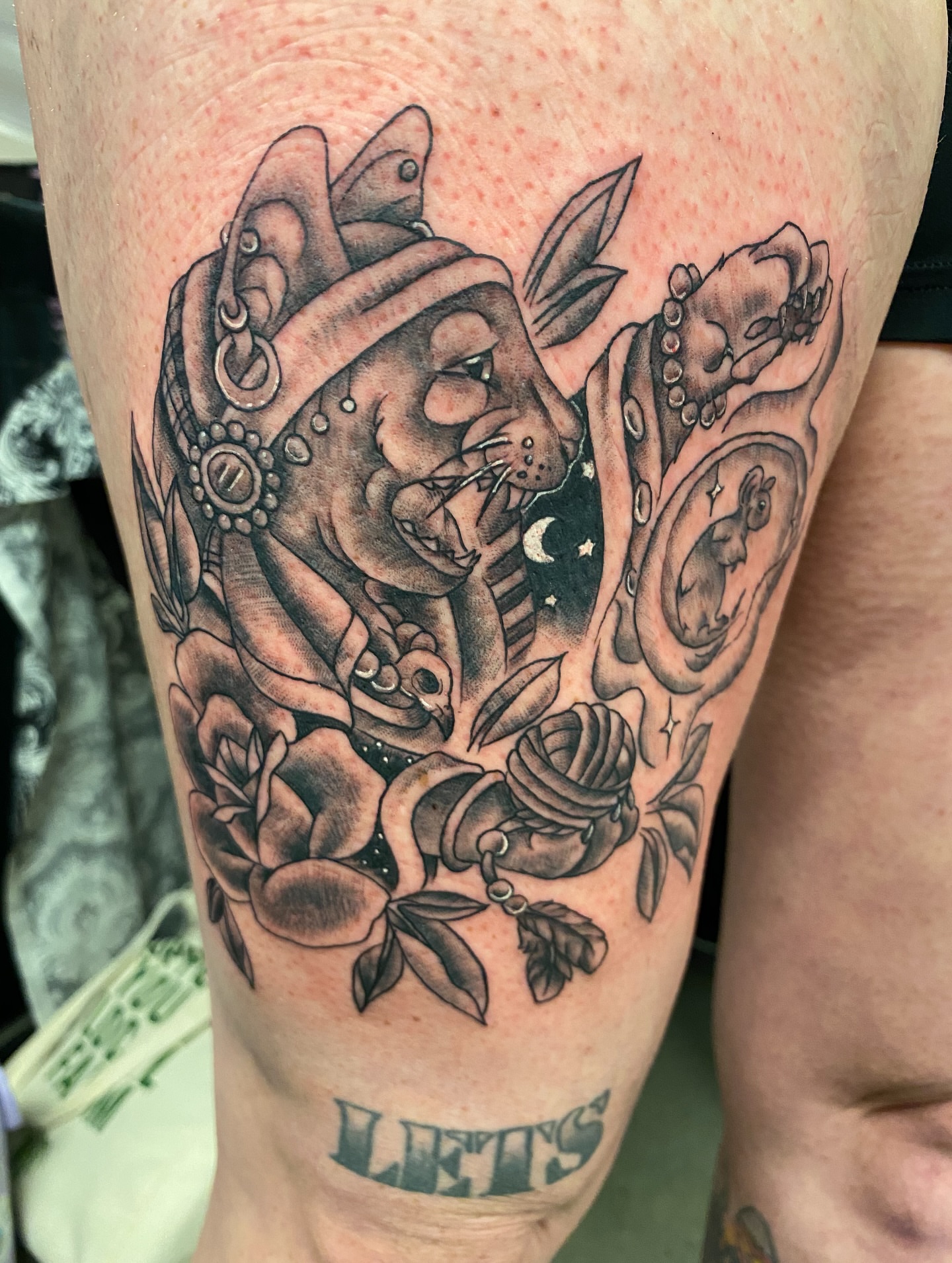 Tattoo by @heidihoodtattoos — american_traditional, black_and_grey