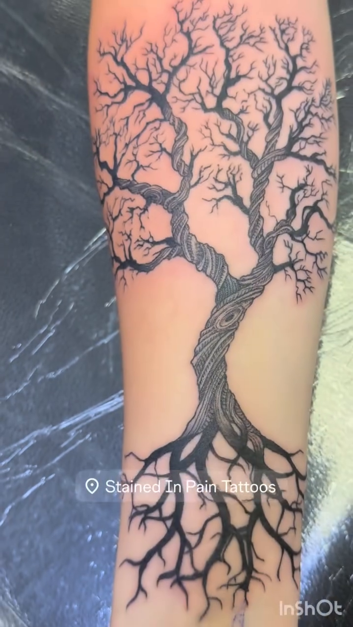 Tree of life realism tattoo by Juan c munoz jr, Chicago, Illinois