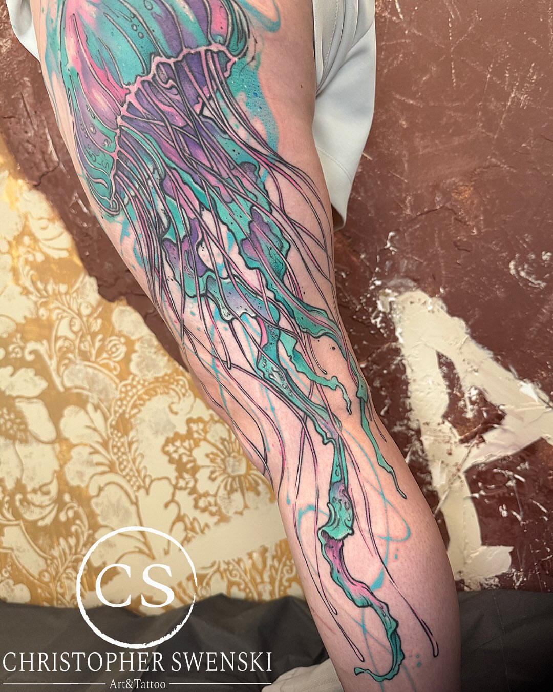 Tattoo by @chris_swenski_tattoo — watercolor