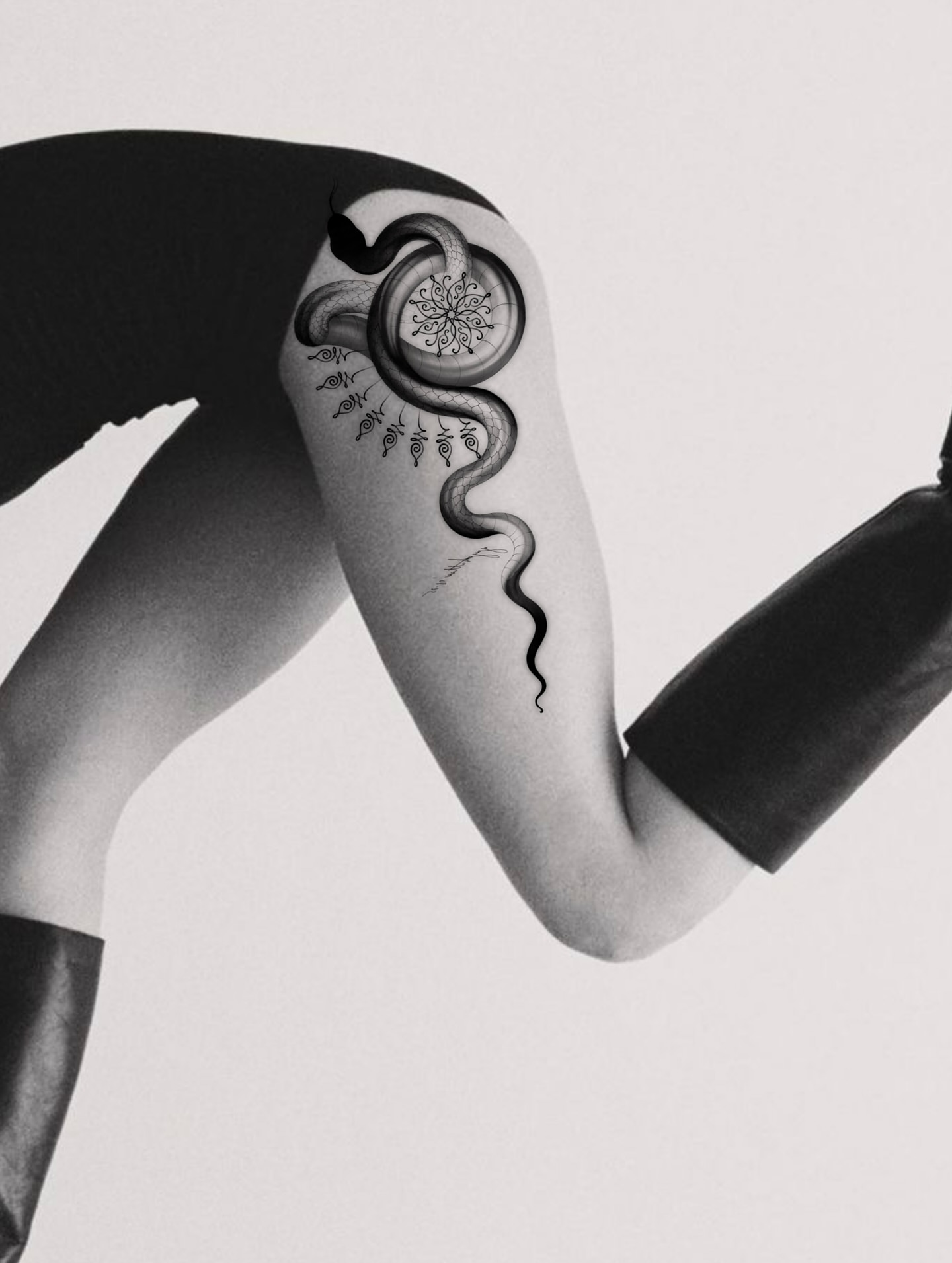 Tattoo by @yuyutattoo — black_and_grey