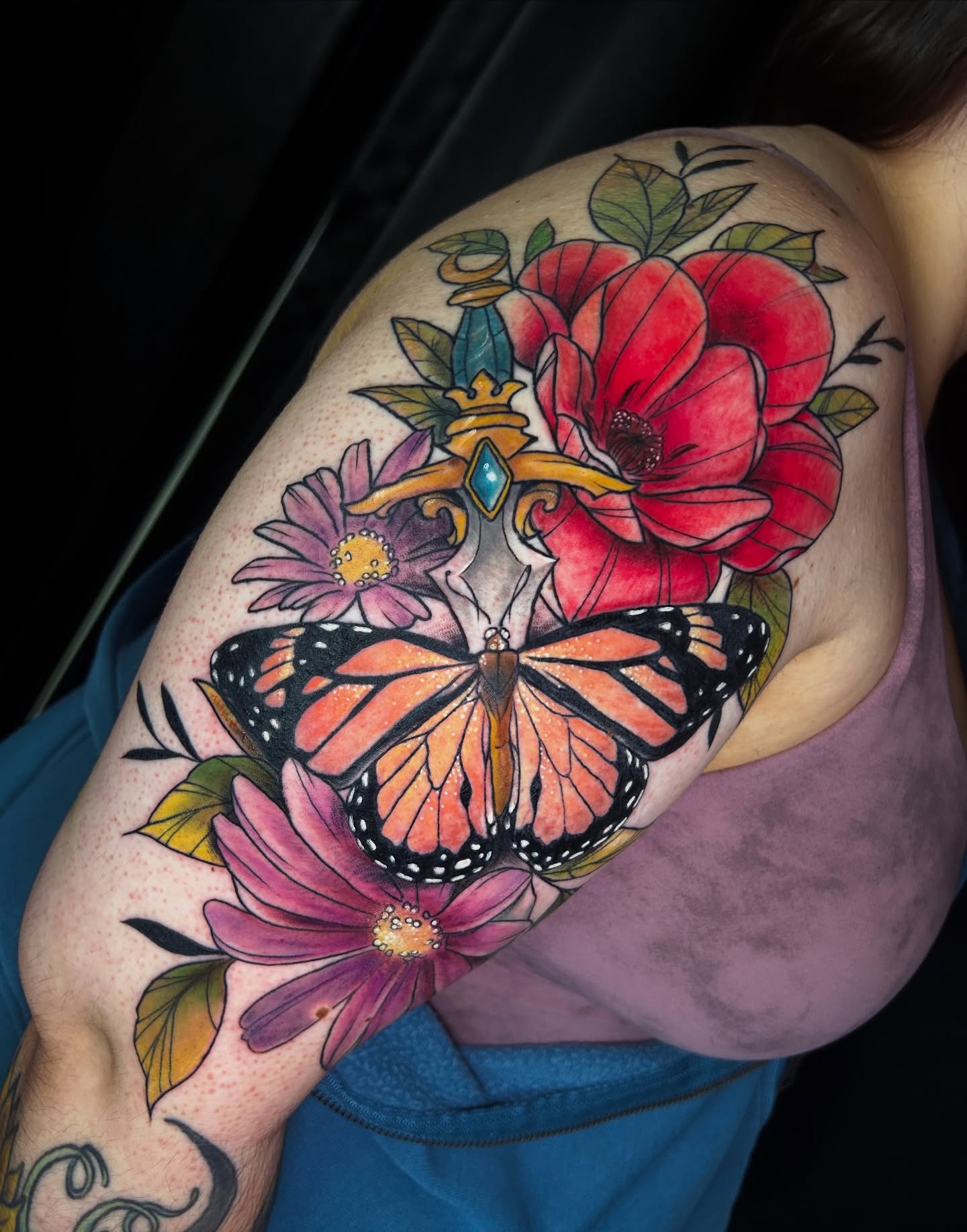 Tattoo by @angiestoki — american_traditional, realism