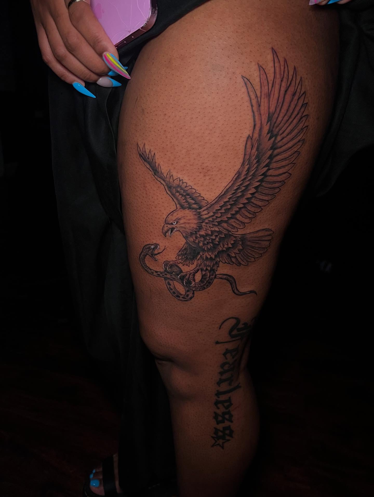 Tattoo by @_glassink — dotwork