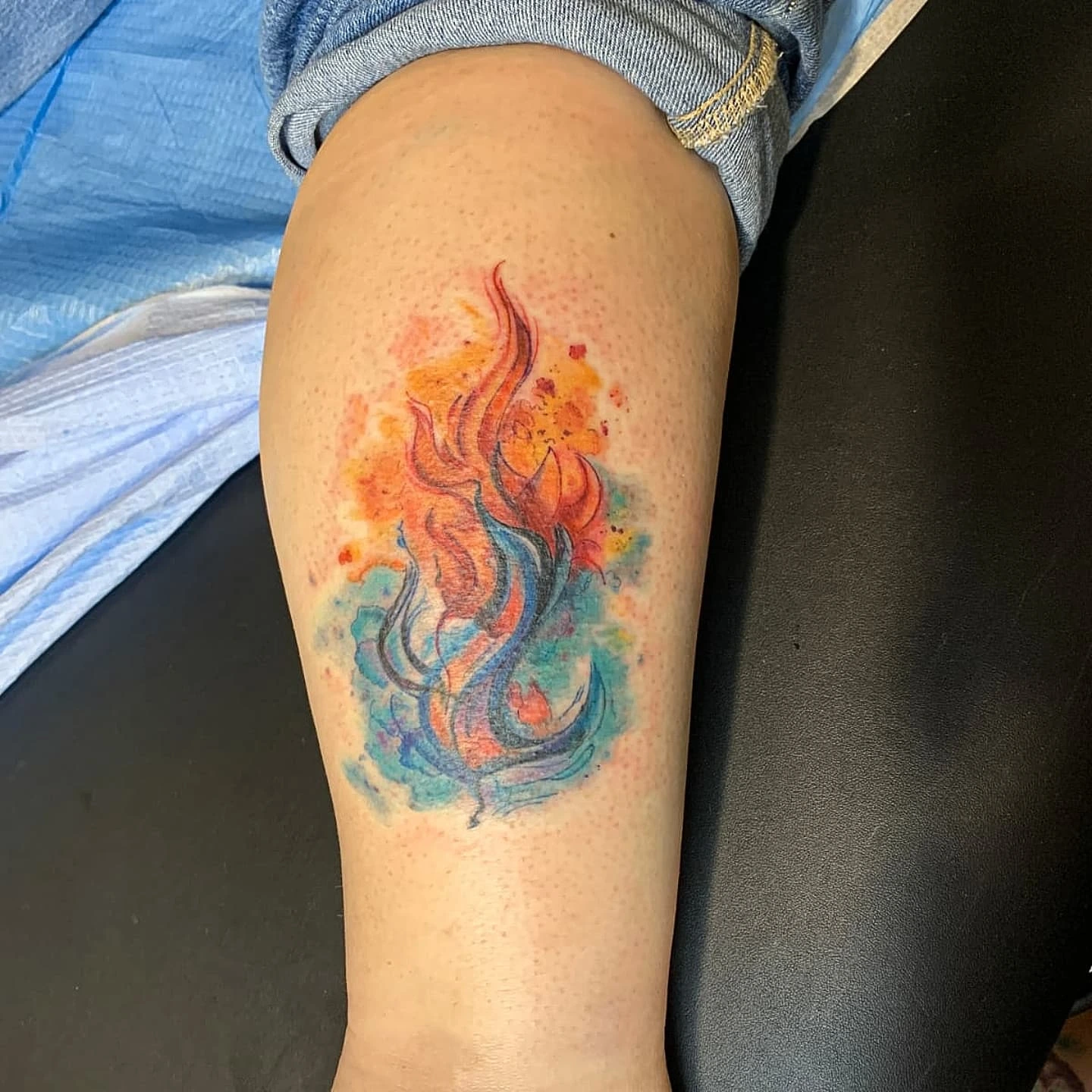Tattoo by @veroinks — watercolor