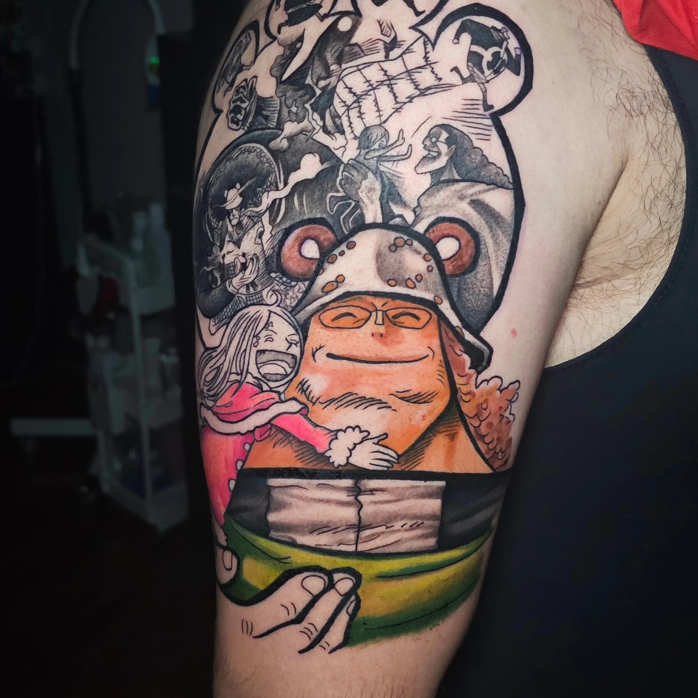 Tattoo by @josh_otn — american_traditional, dotwork