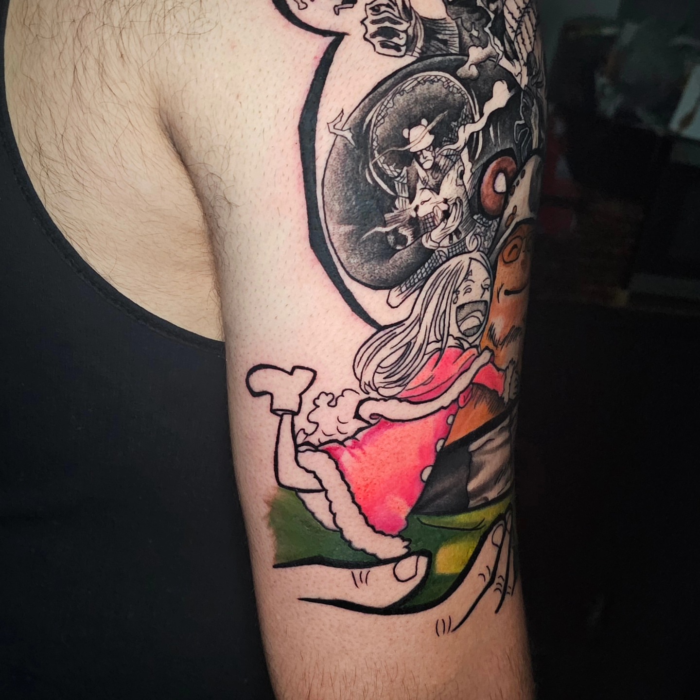 Tattoo by @josh_otn — american_traditional, dotwork