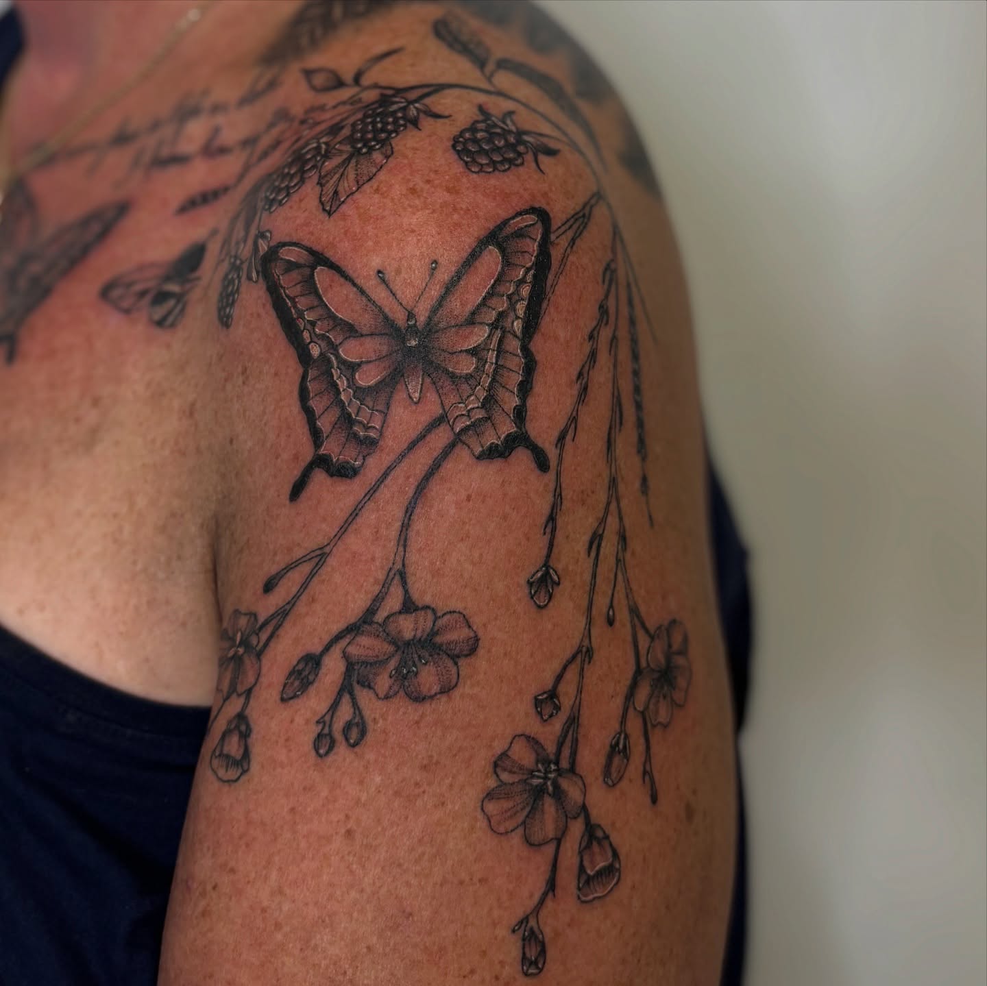 Tattoo by @bridgetsmithtattoos — black_and_grey