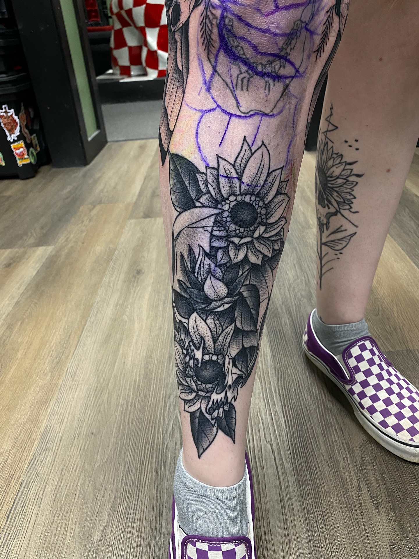Tattoo by @camenglandtattoos — black_and_grey