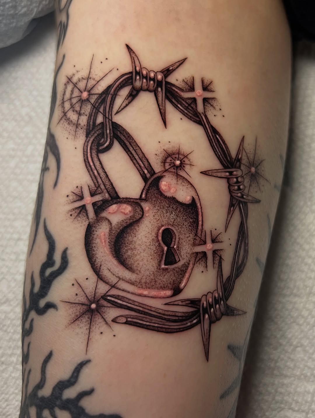 Tattoo by @maplestattoo — black_and_grey, ornamental