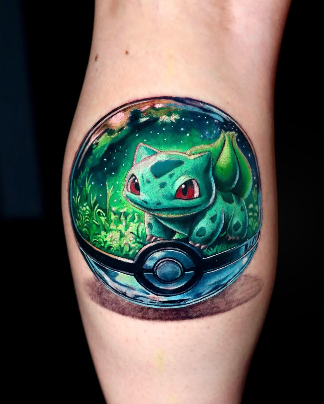 Tattoo by @binnbinn_art — realism, anime