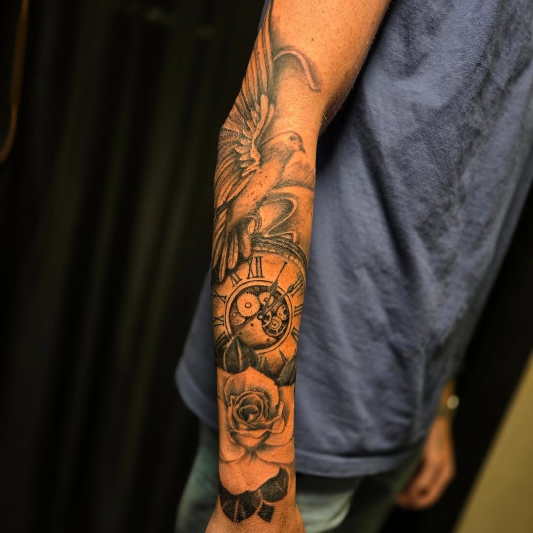 Tattoo by @pst_chilly — realism, black_and_grey