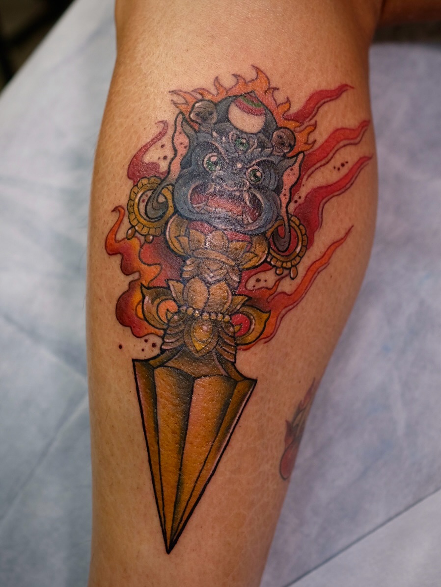 Tattoo by @tattooist_nananov — neo_traditional, dotwork