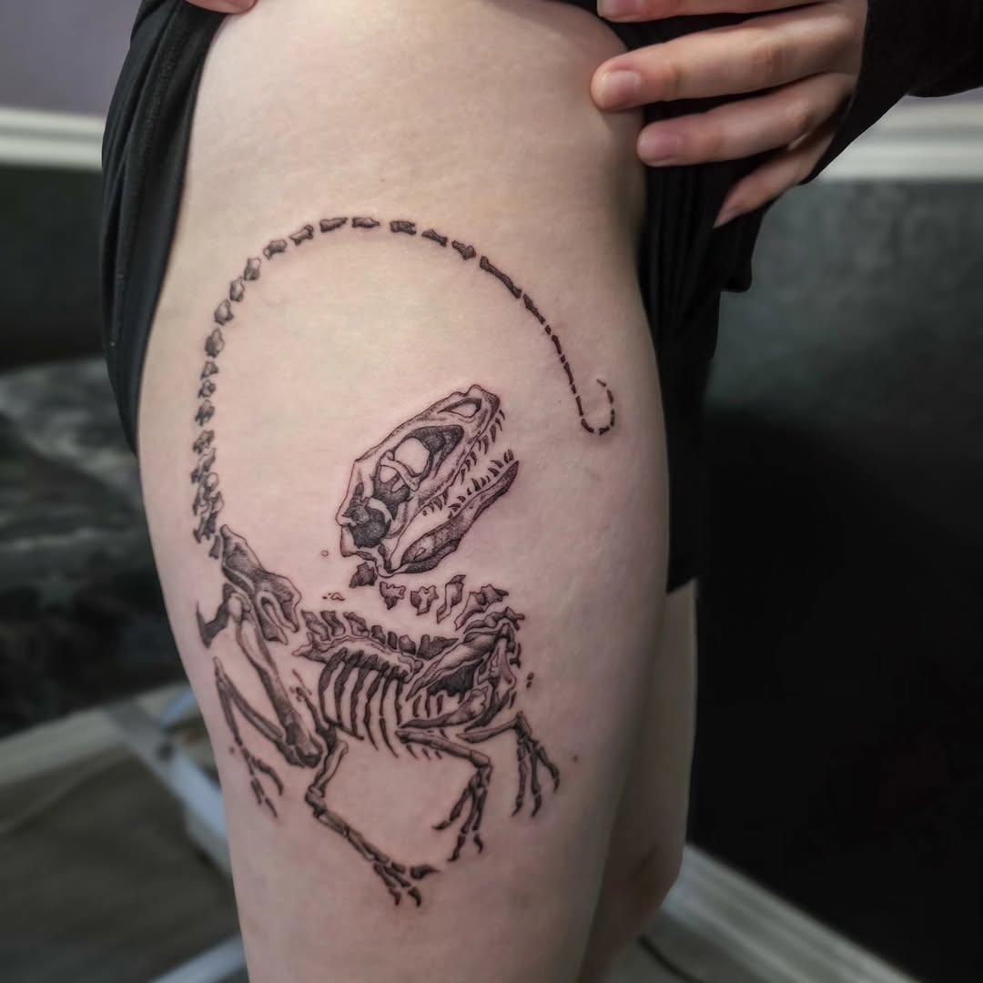 Tattoo by @quiet_rebel_artistry โ realism, black_and_grey