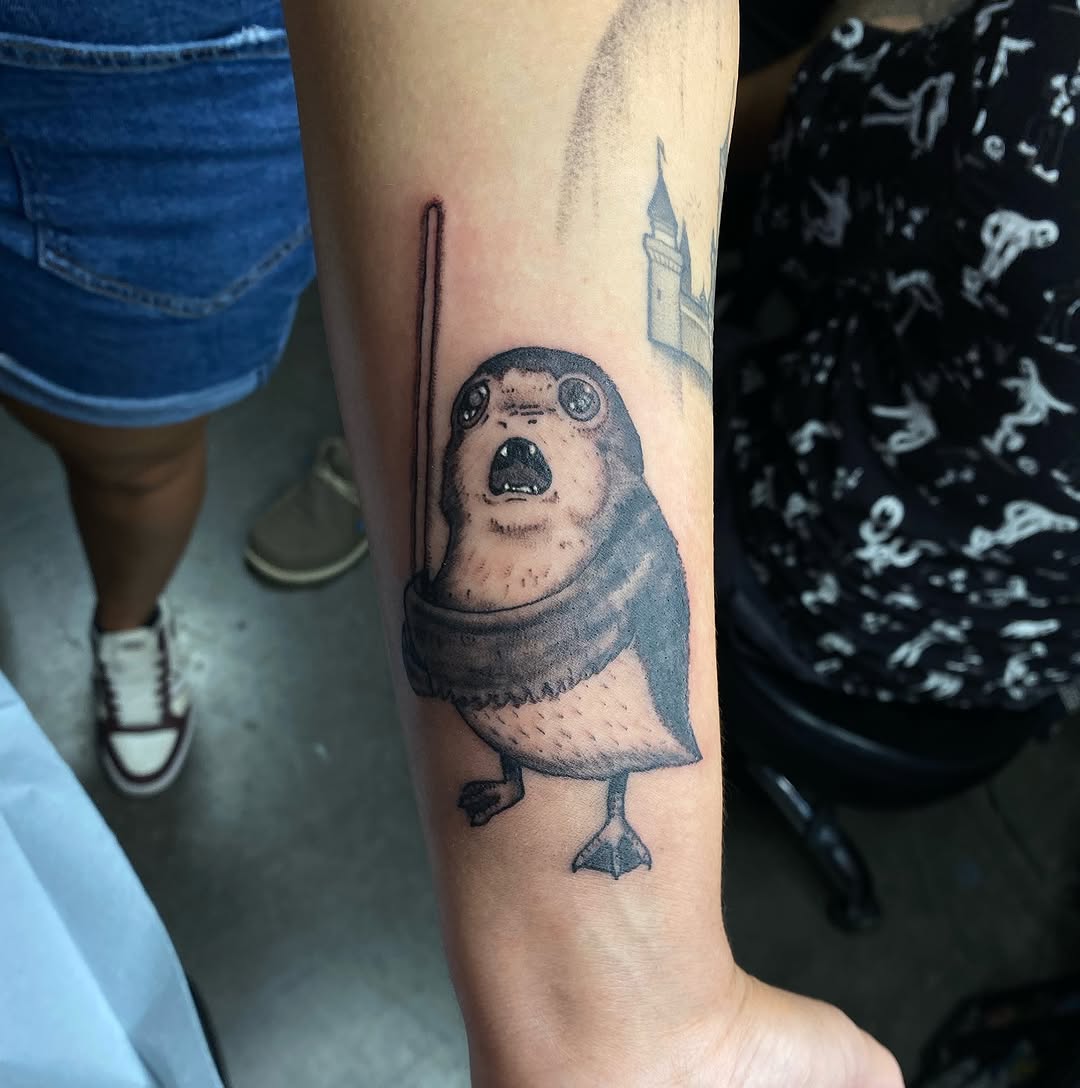 Tattoo by @unluckymoon โ realism, black_and_grey