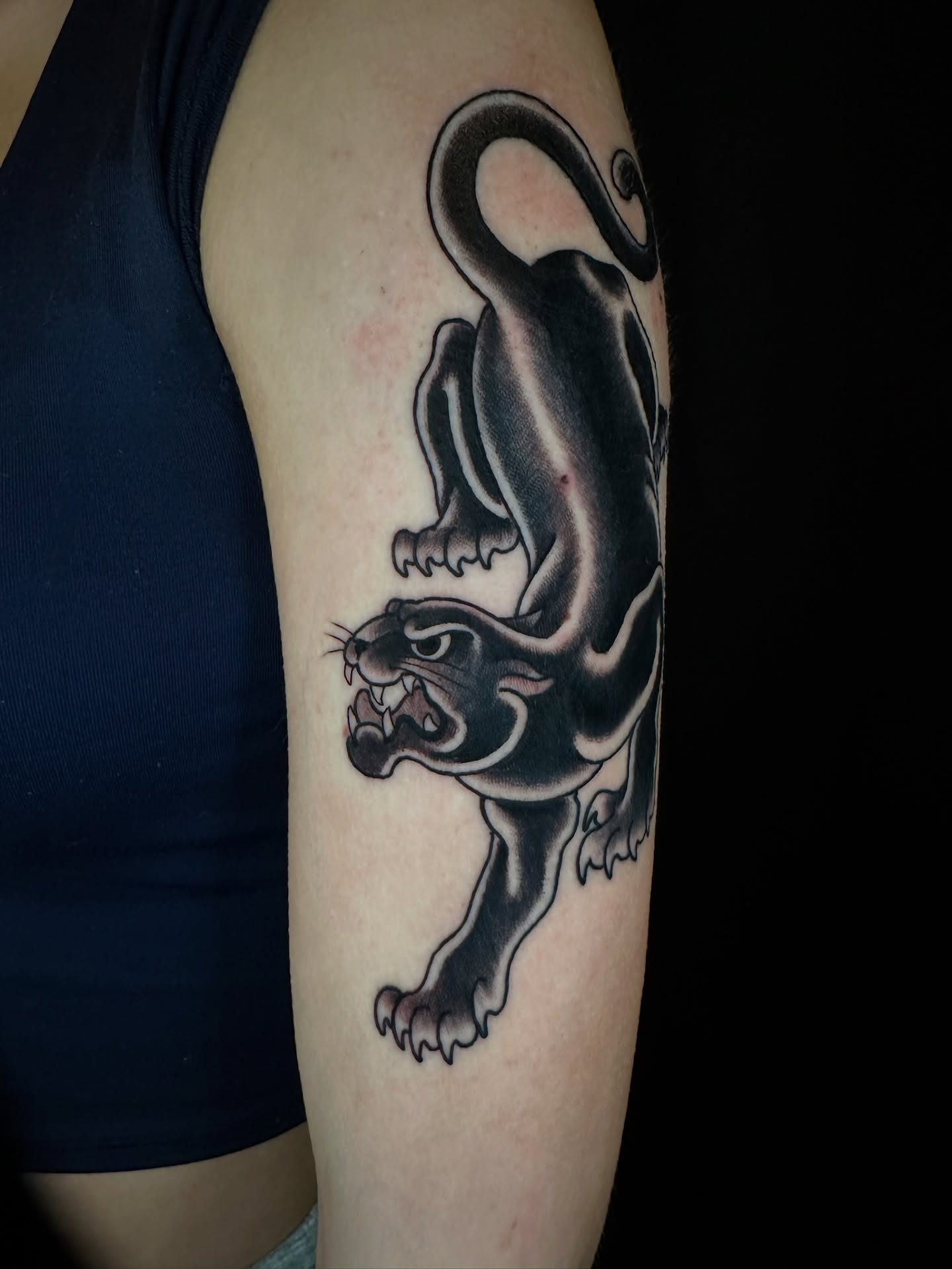 Tattoo by @meanoldtim — black_and_grey