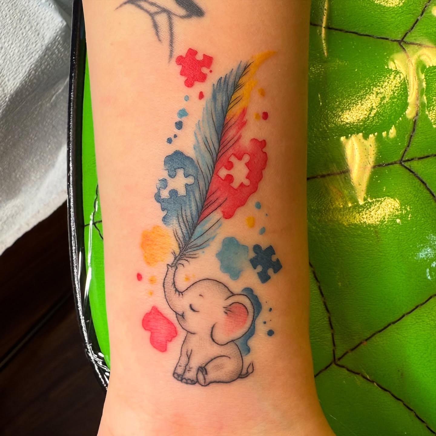 Tattoo by @inyourskiin — watercolor
