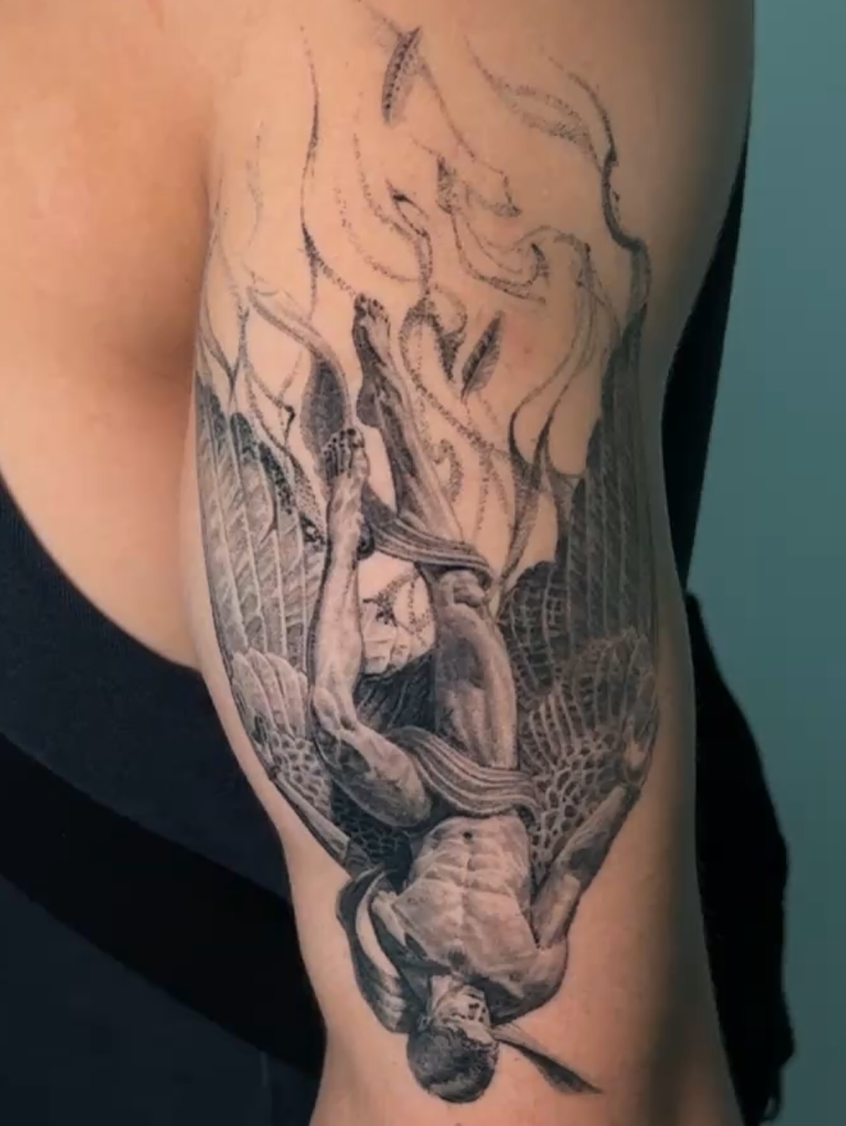 Tattoo by @everonwardink — realism, dark_realism