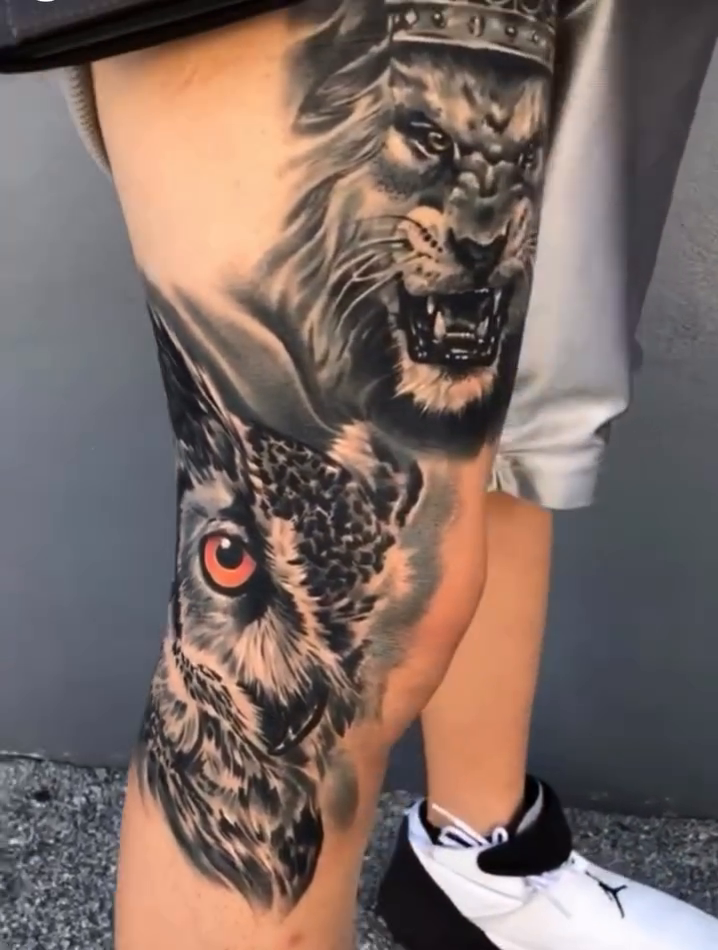 Tattoo by @dgtatts — realism, black_and_grey
