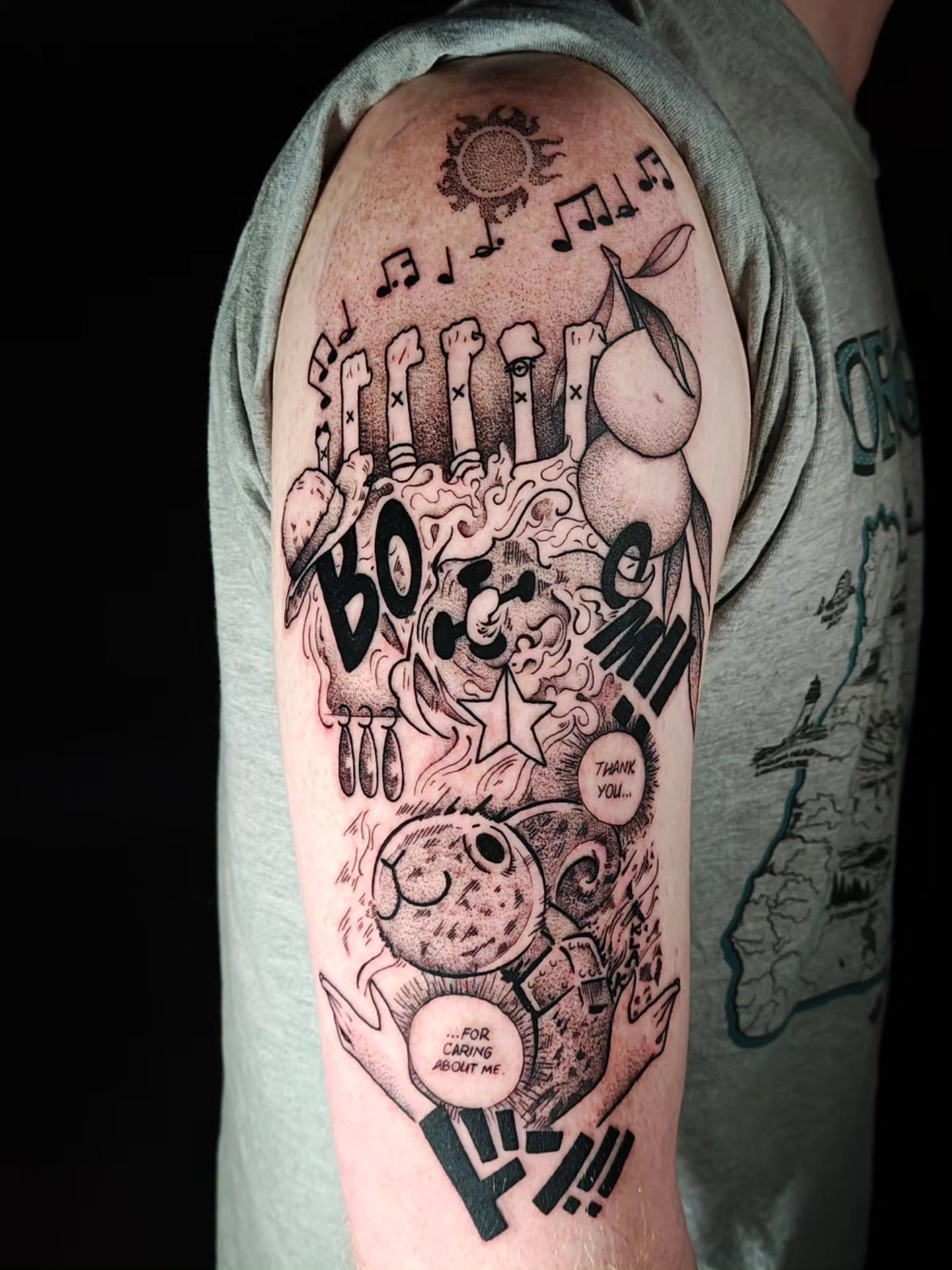 Tattoo by @leximakestattoos — dotwork, black_and_grey
