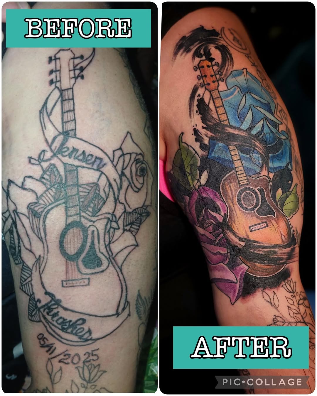 Tattoo by @inked_cupcake_tattooer — new_school, trash_polka
